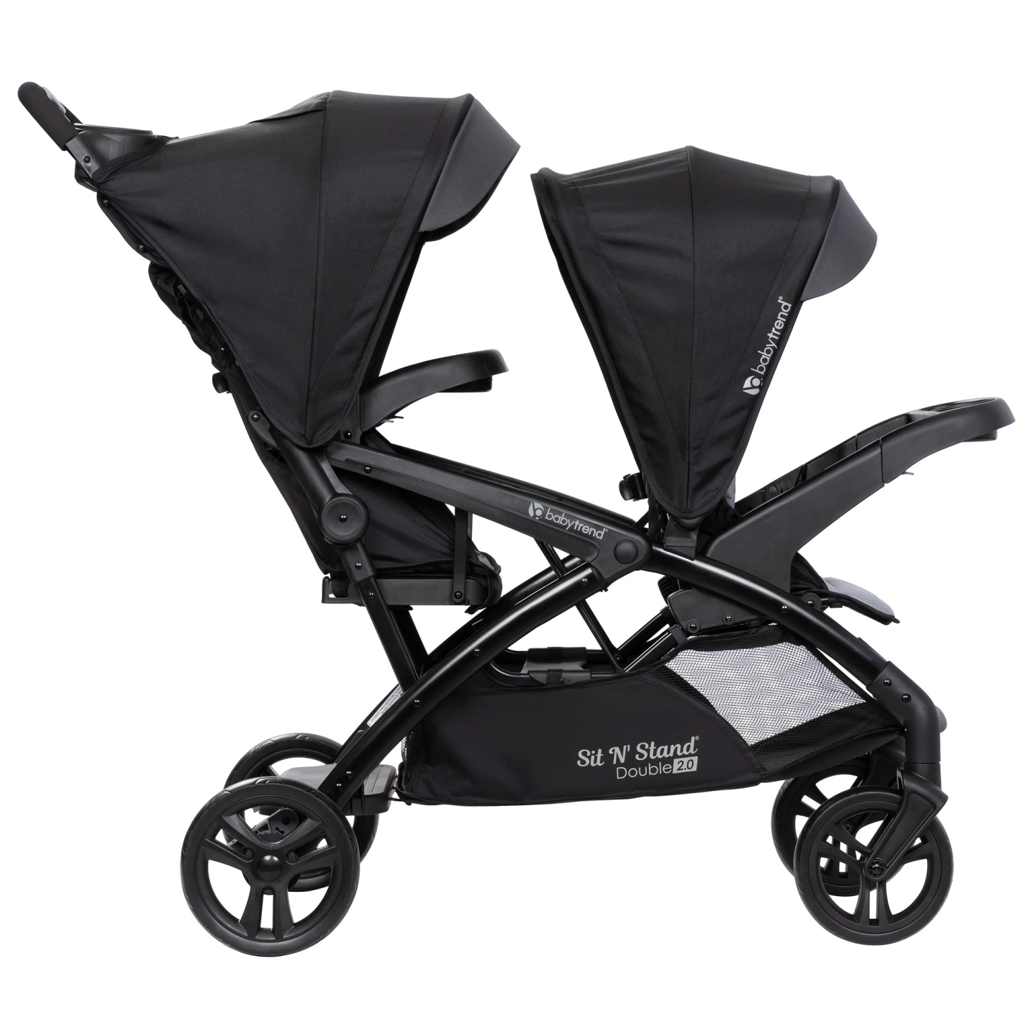 Baby Trend Sit N' Stand Double Stroller with EZ-Lift Car Seat, Stormy