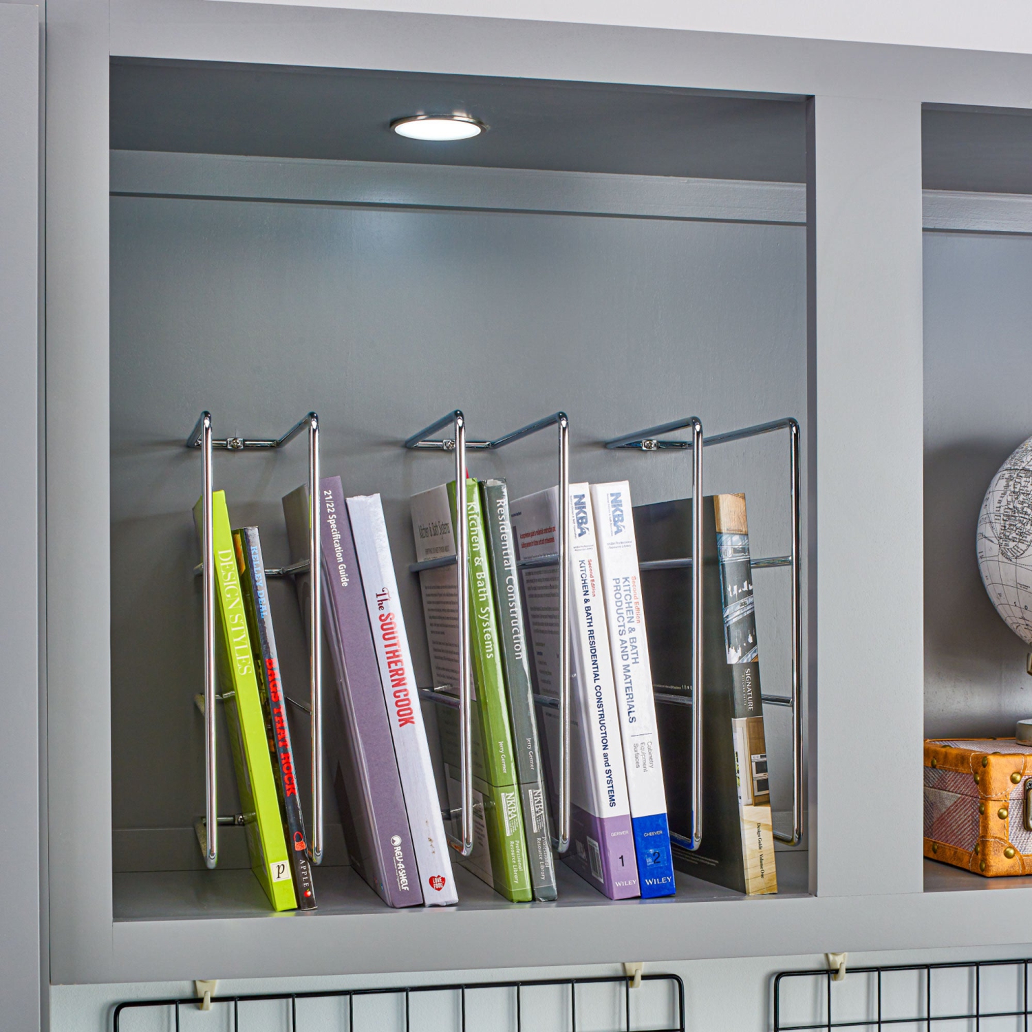 Rev-A-Shelf 596-10CR-52 Chrome U-Shaped Bakeware Cabinet Organizer