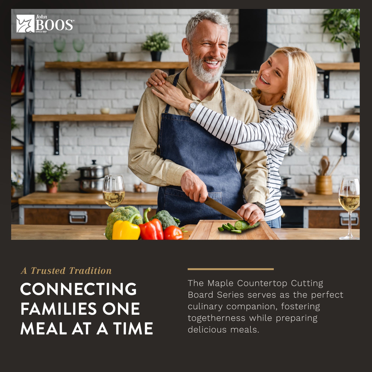 John Boos – planche à découper réversible en bois de comptoir avec rainure à jus, érable