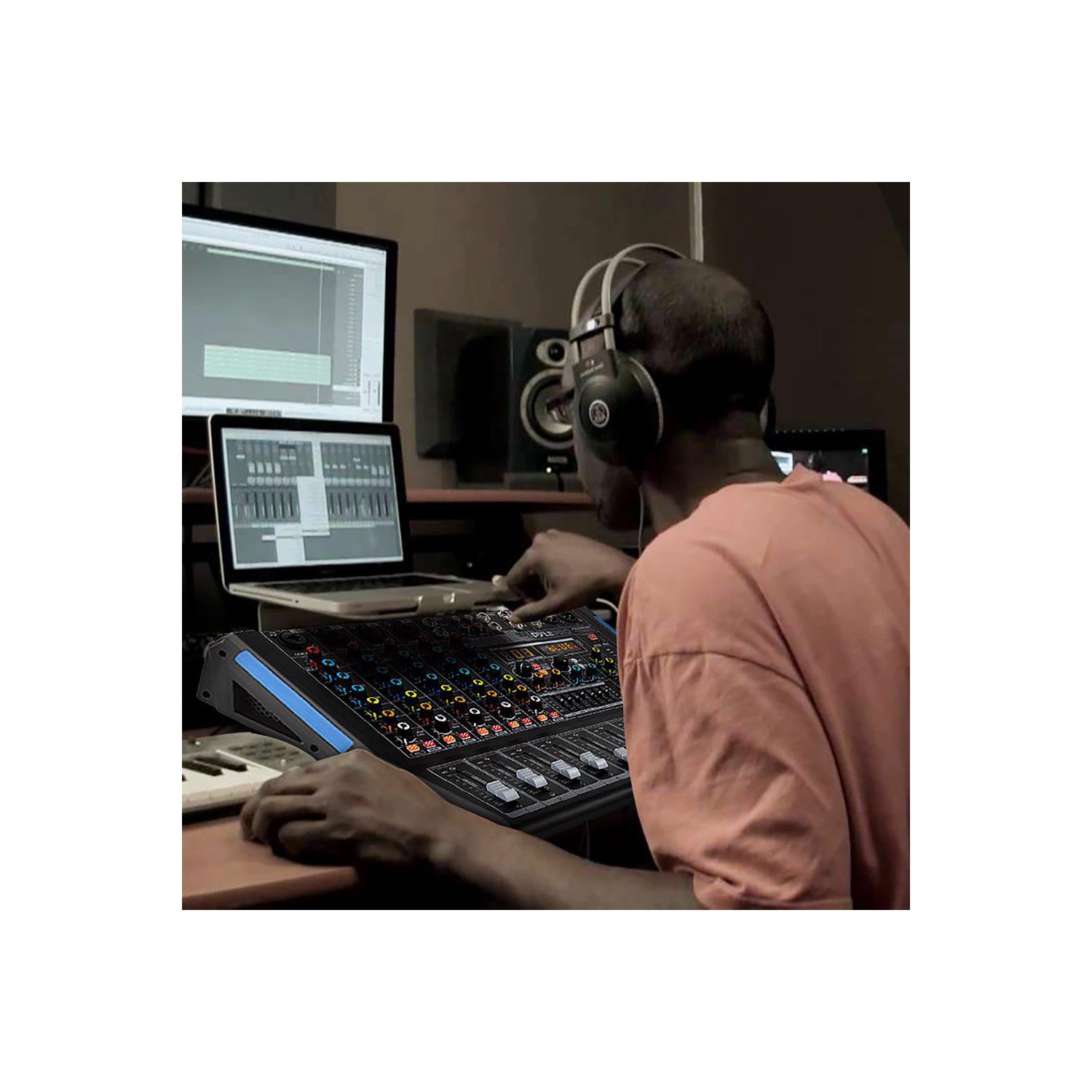 Console de mixage audio studio Bluetooth PMXU128BT 12 canaux de Pyle