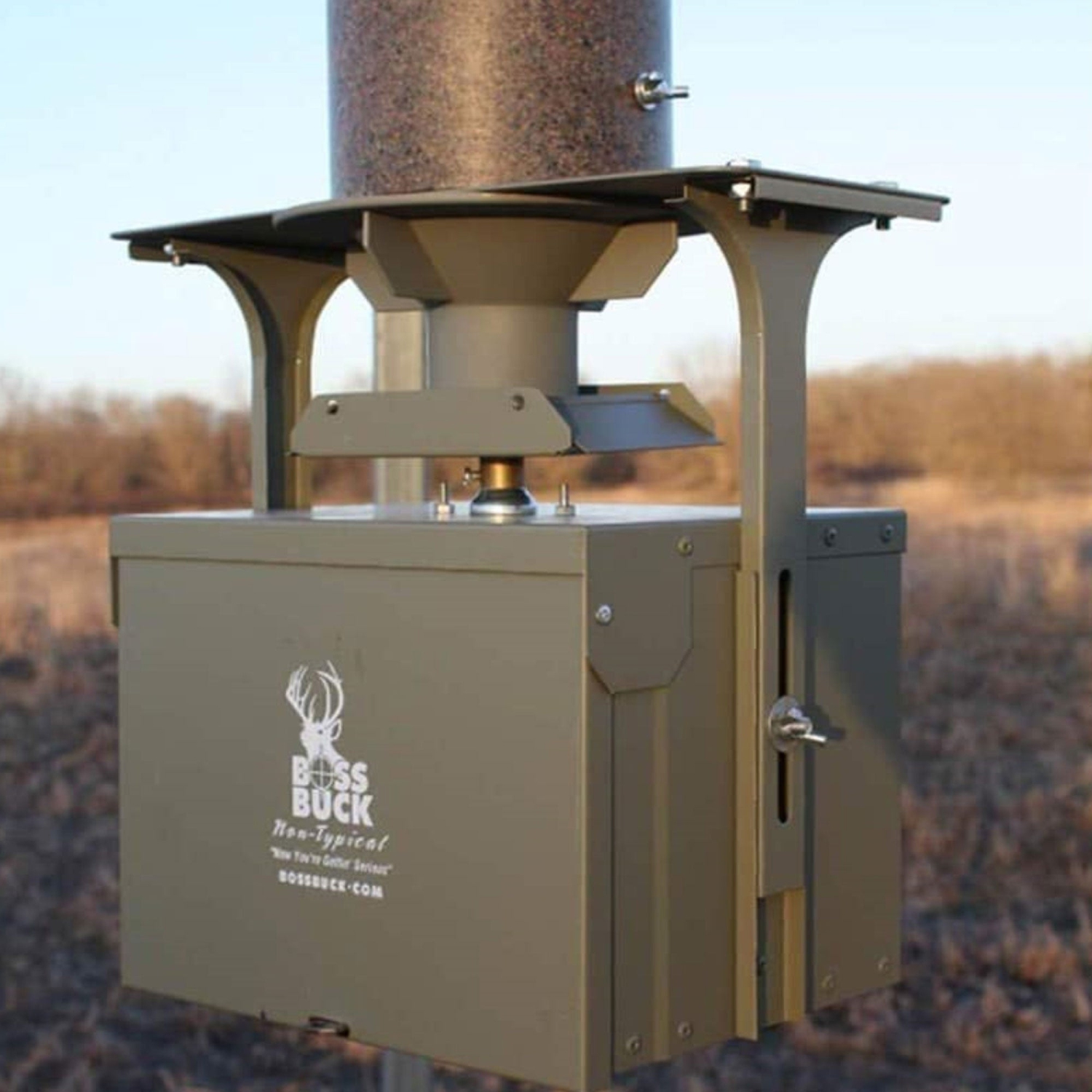 Boss Buck 12-Volt High Torque Motor Hunting Game Feeder w/ Timer Holder