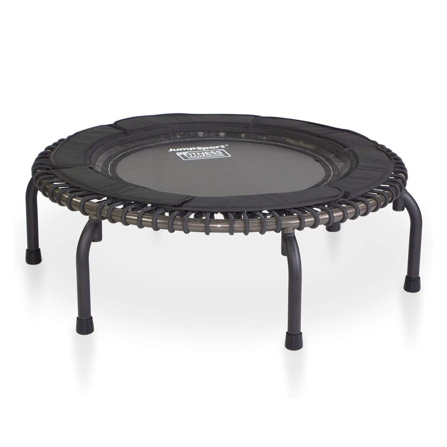 Trampoline d'intérieur robuste de 39 po avec barre de poignée JumpSport 370 PRO