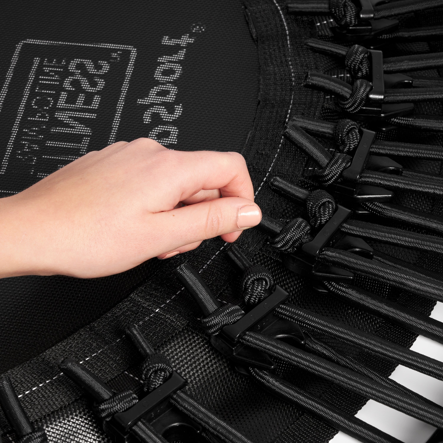 JumpSport – trampoline d’intérieur robuste et léger de 39 po 370 PRO, noir