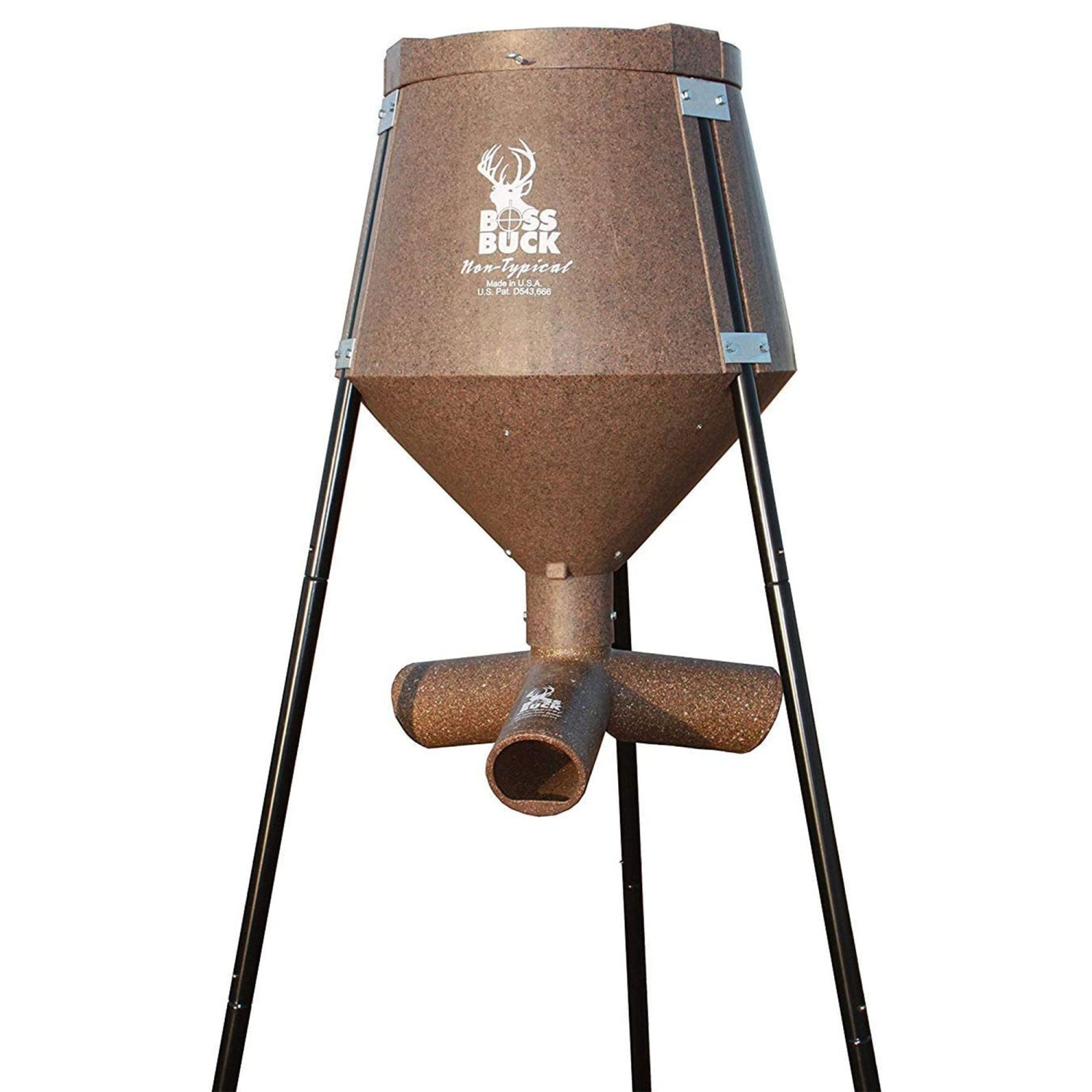 Boss Buck Gravity Fed Tripod Game Deer Corn and Protein Pellet Feeder
