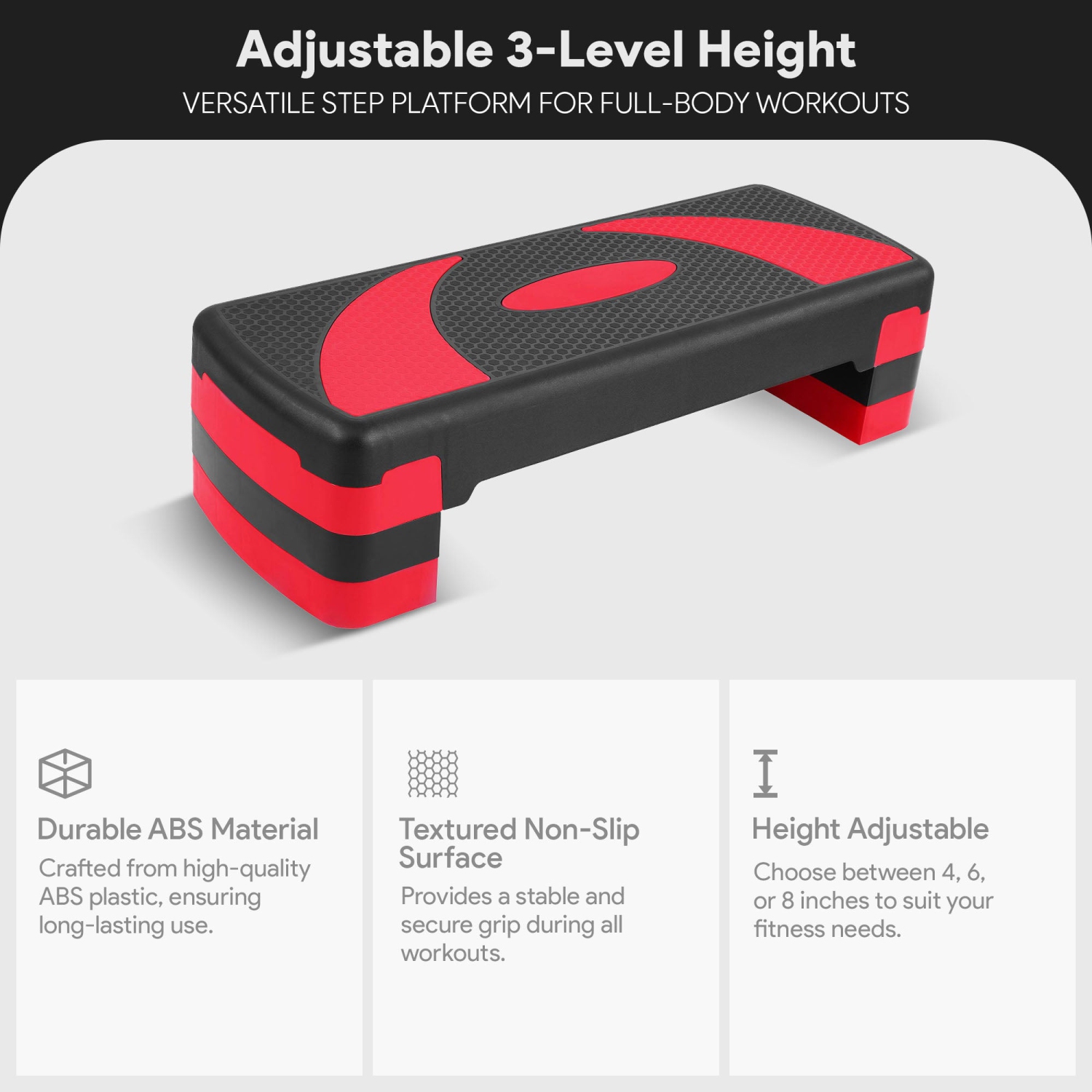 Balance From Fitness – entraînement à plateforme d’entraînement aérobique réglable avec raisins secs