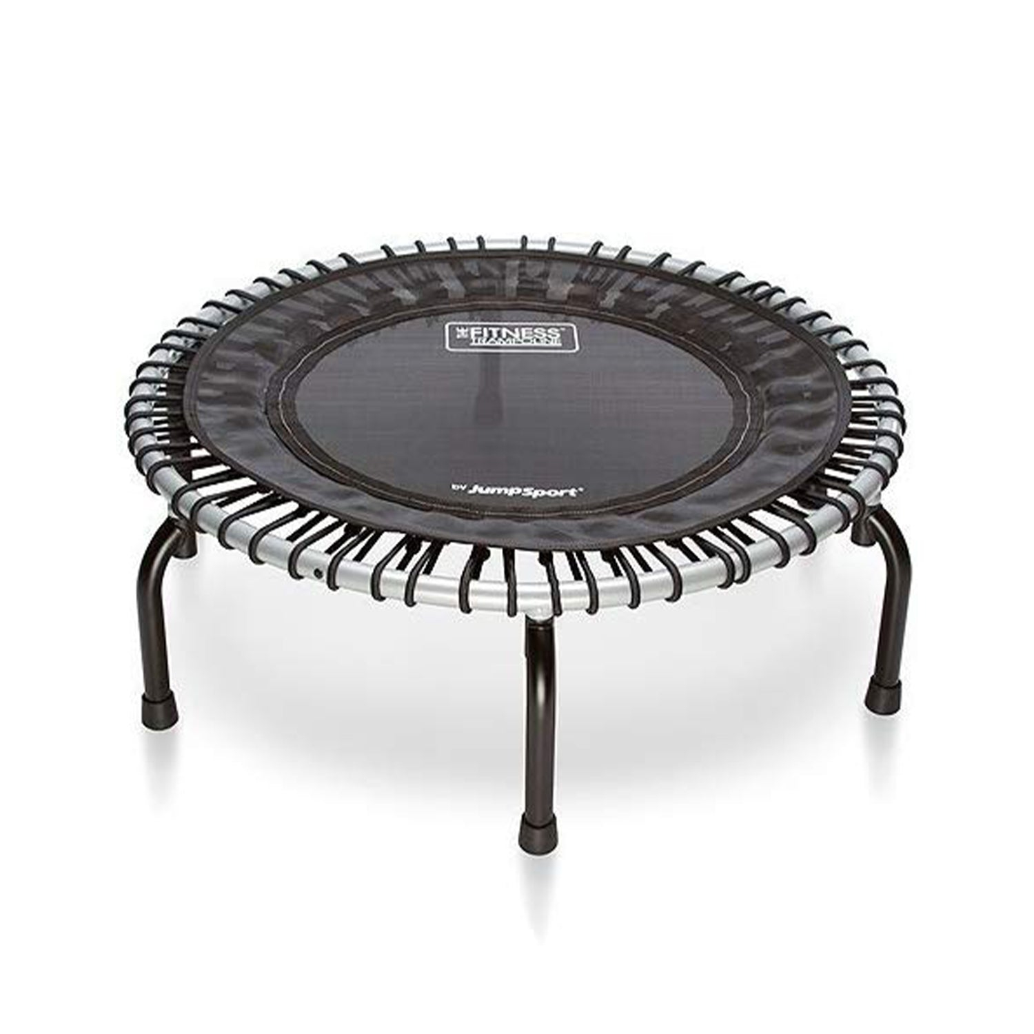 JumpSport – Mini trampoline d’intérieur de 39 po avec barre de poignées, noir, 350&nbsp;cm