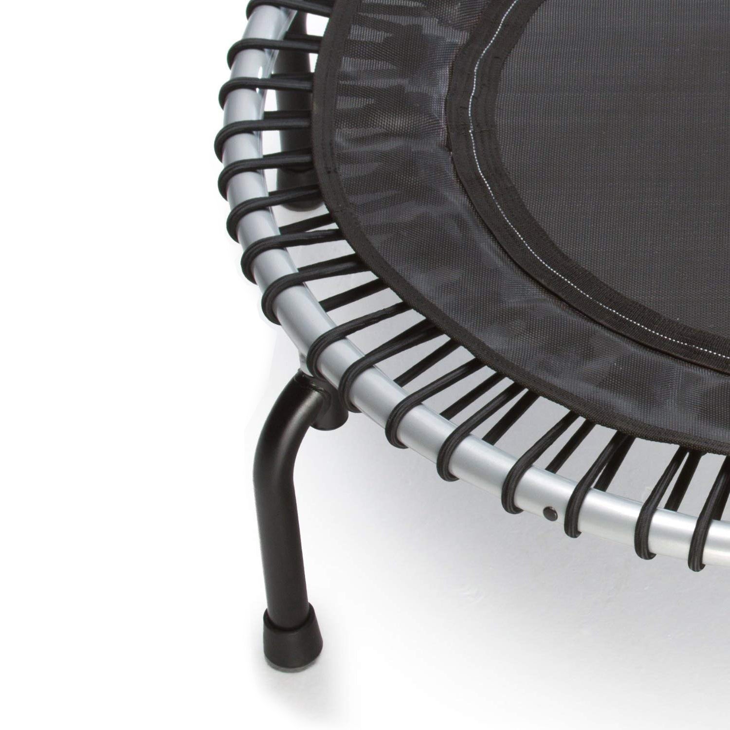 JumpSport – Mini trampoline d’intérieur de 39 po avec barre de poignées, noir, 350 cm