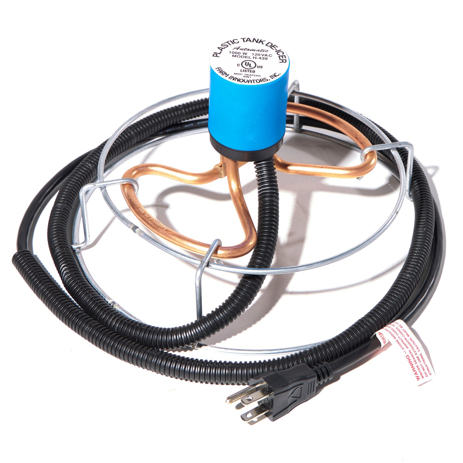 Farm Innovators H-439 1000 Watt Cast Aluminum Submergible Water Deicer