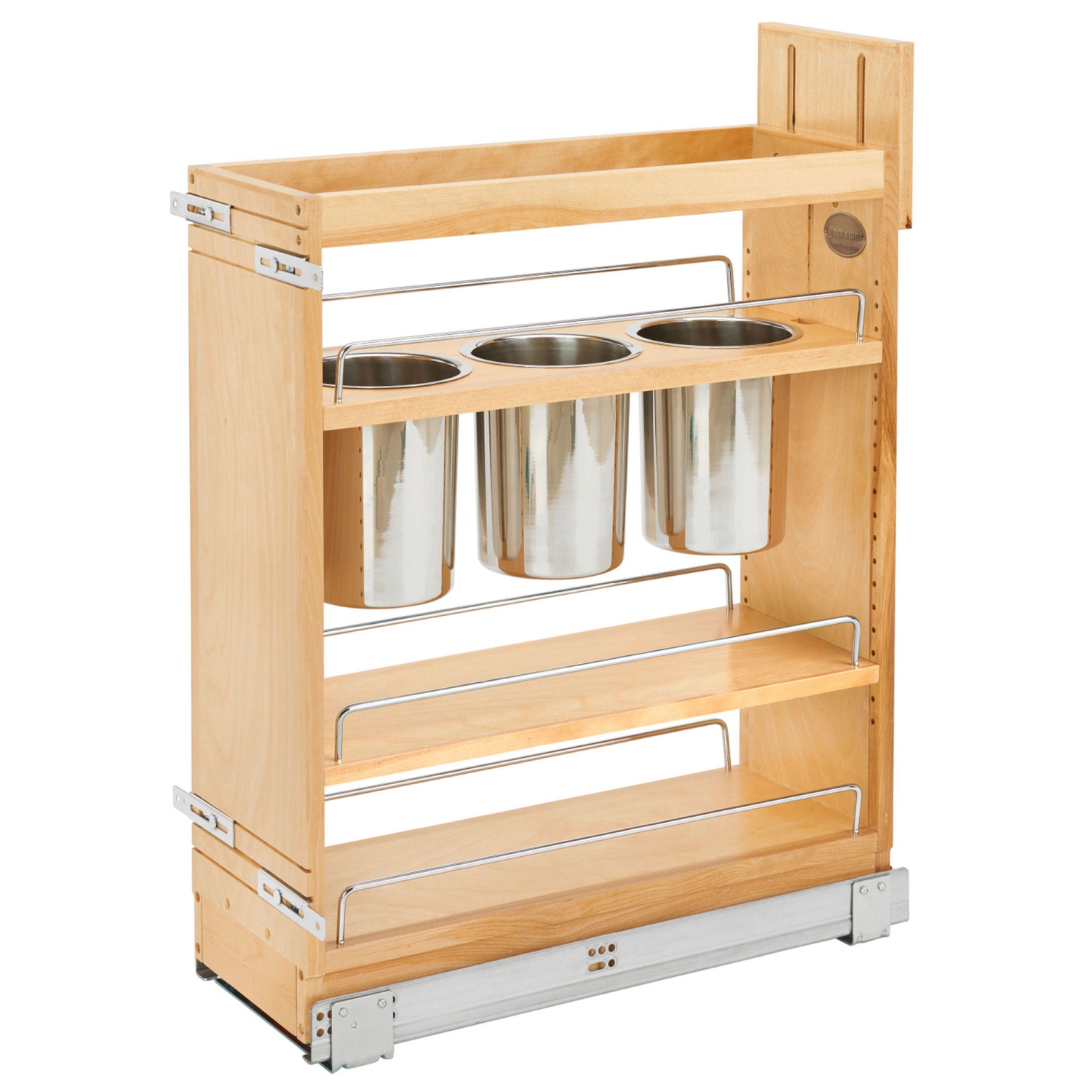L'organisateur d'armoire de cuisine rétractable de 8&nbsp;po avec fermeture amortie de Rev-A-Shelf, 448-BCSC8C