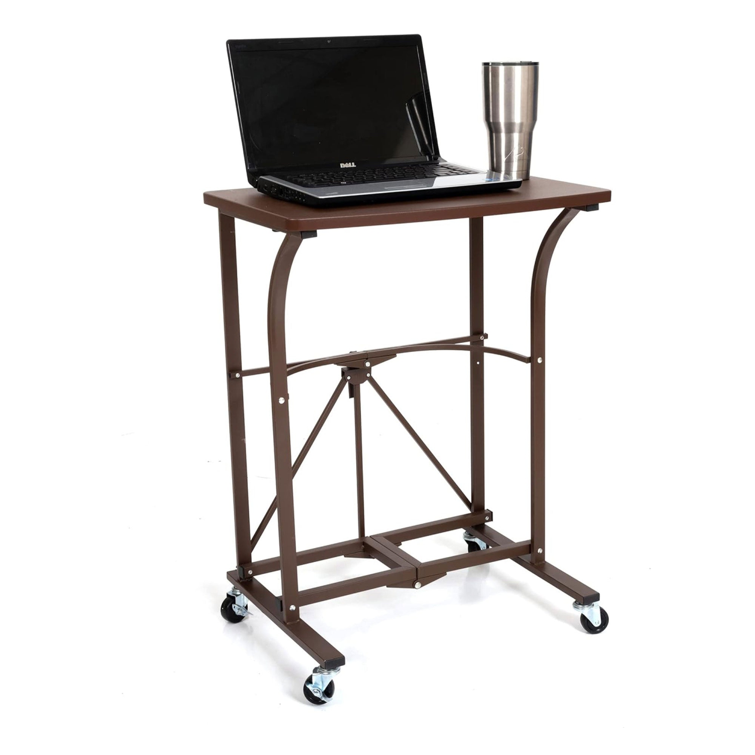 Origami Folding Computer Desk for Office, Students, and Gaming, Vintage Bronze