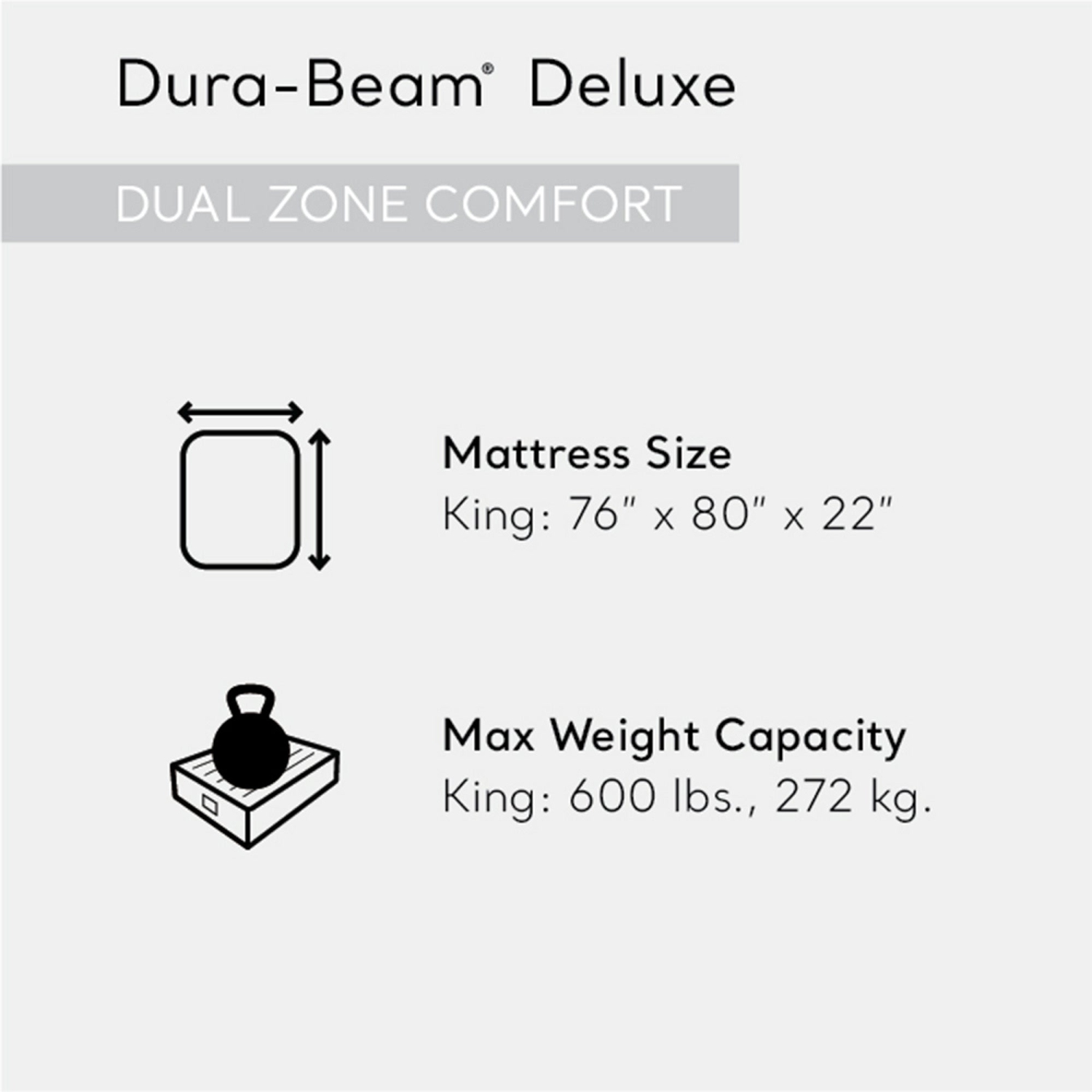Intex 64953E Deluxe Dual Zone 22" King Sized Air Mattress with Built In Air Pump