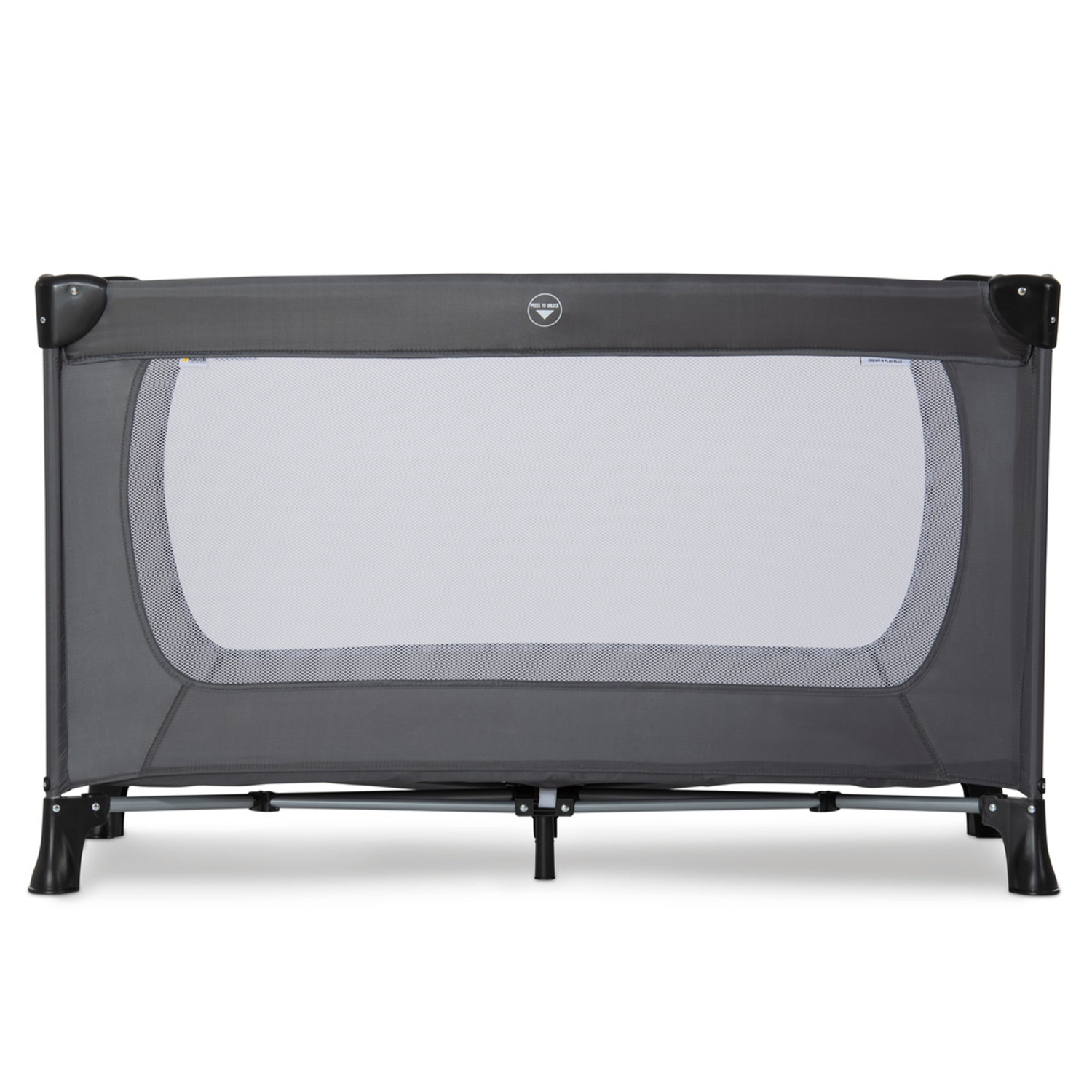 hauck Dream'n Play Travel Cot Plus For Babies And Toddlers Up to 33 Pounds, Grey