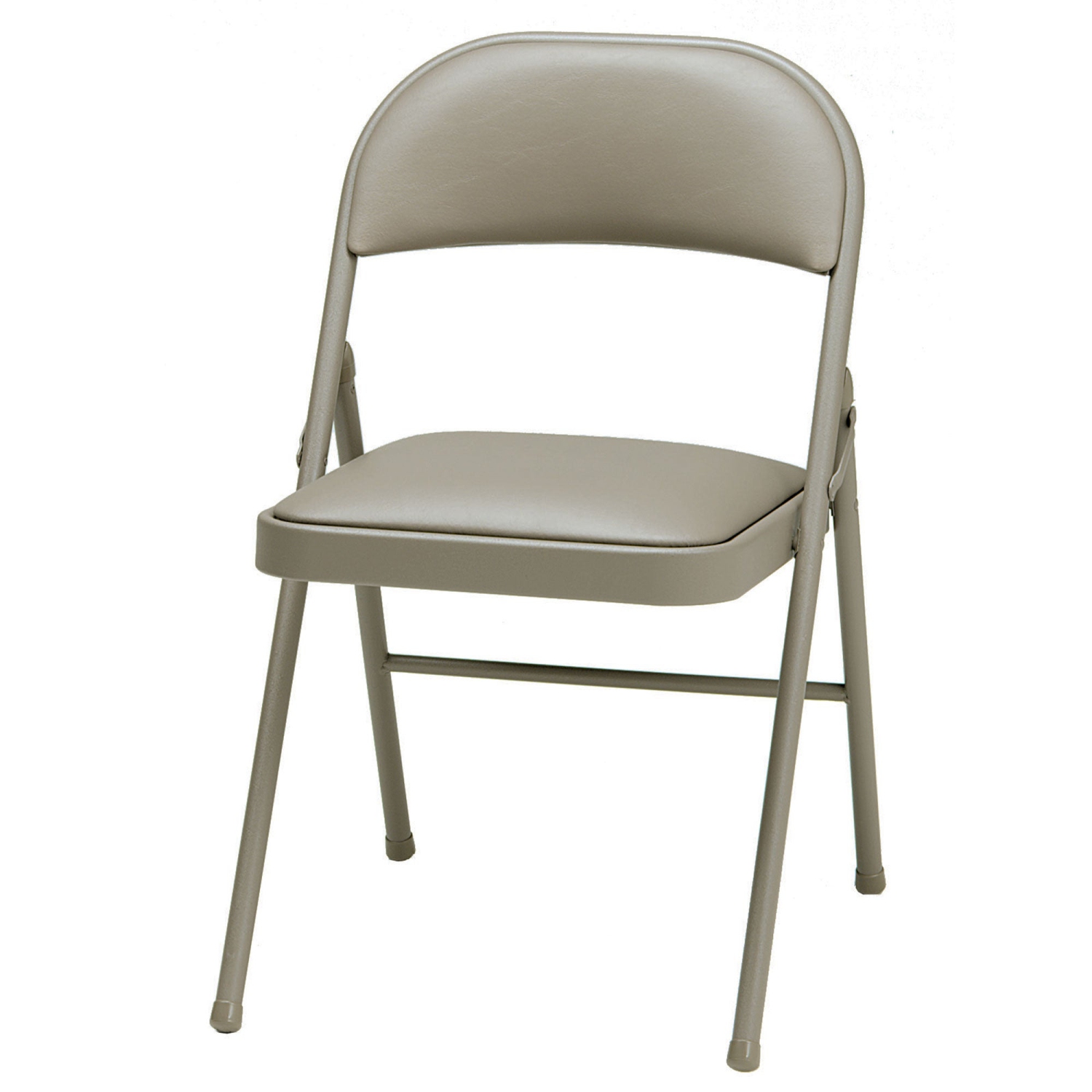 MECO Sudden Comfort – Chaise pliante de luxe en vinyle avec revêtement en dentelle chicorée,