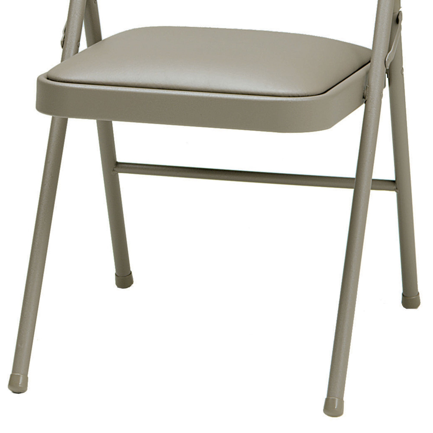 MECO Sudden Comfort – Chaise pliante de luxe en vinyle avec revêtement en dentelle chicorée,