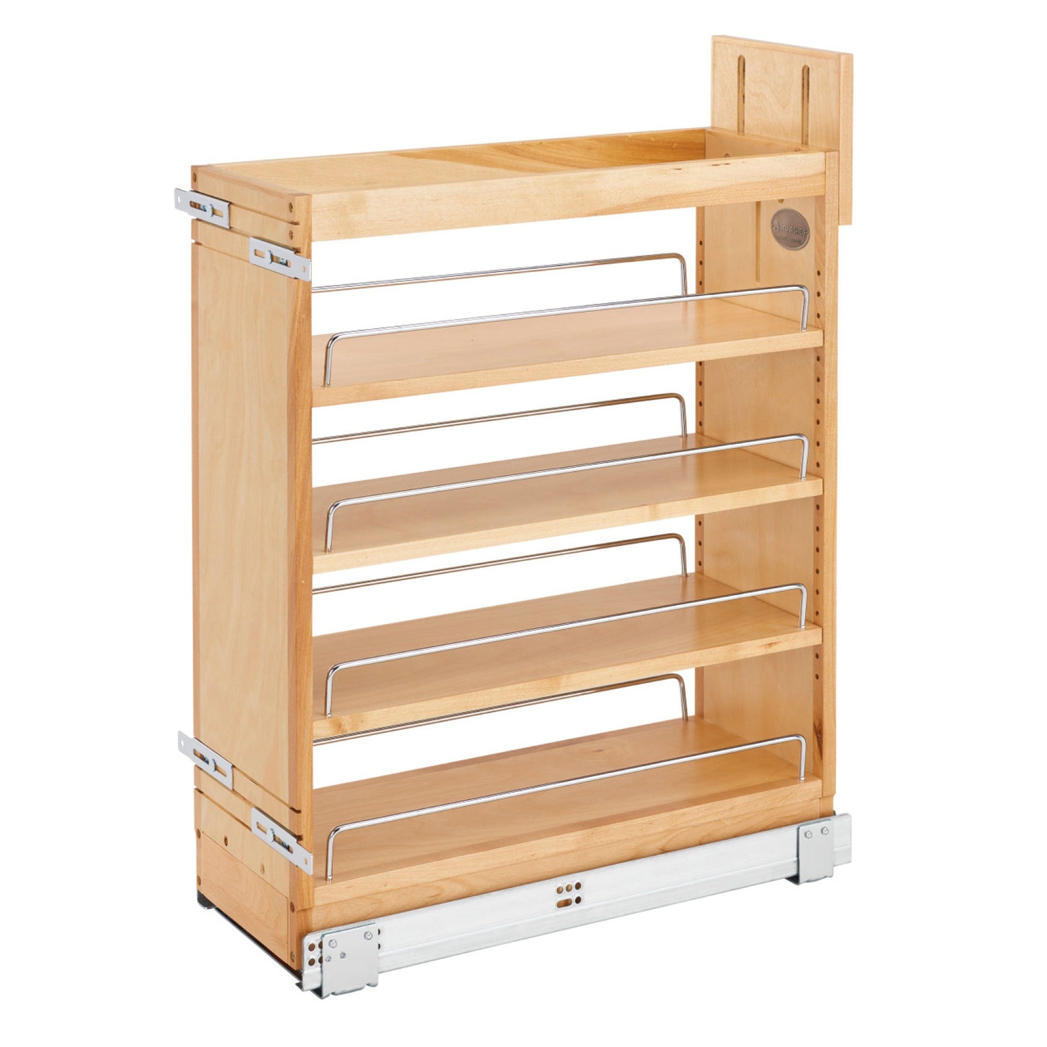 Range-tout d'armoire de cuisine coulissant Rev-A-Shelf, 8,75 po, fermeture en douceur, 448-BCSC-8C