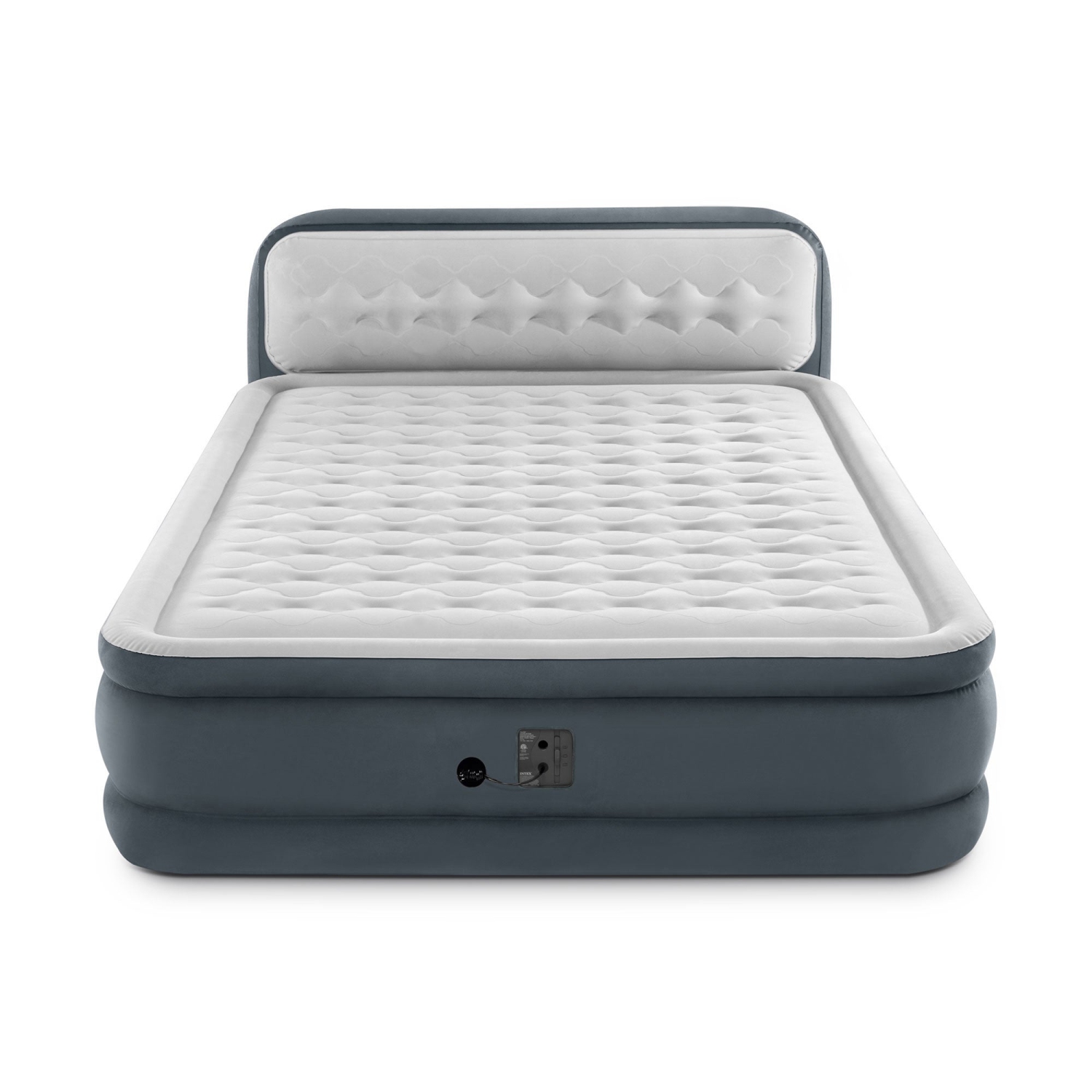 Matelas de tête de lit ultramoelleux de luxe Dura-Beam d'Intex avec pompe intégrée pour grand lit