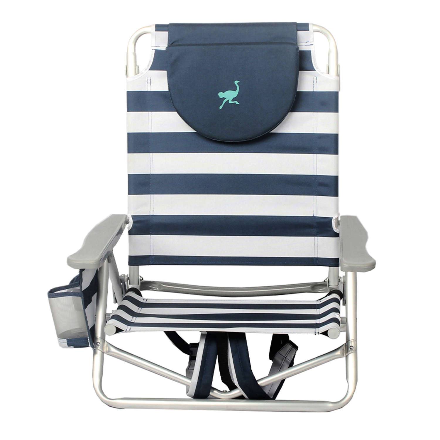 Ostrich On Your Back Sand Beach 6 Inch Off The Ground Lounge Chair