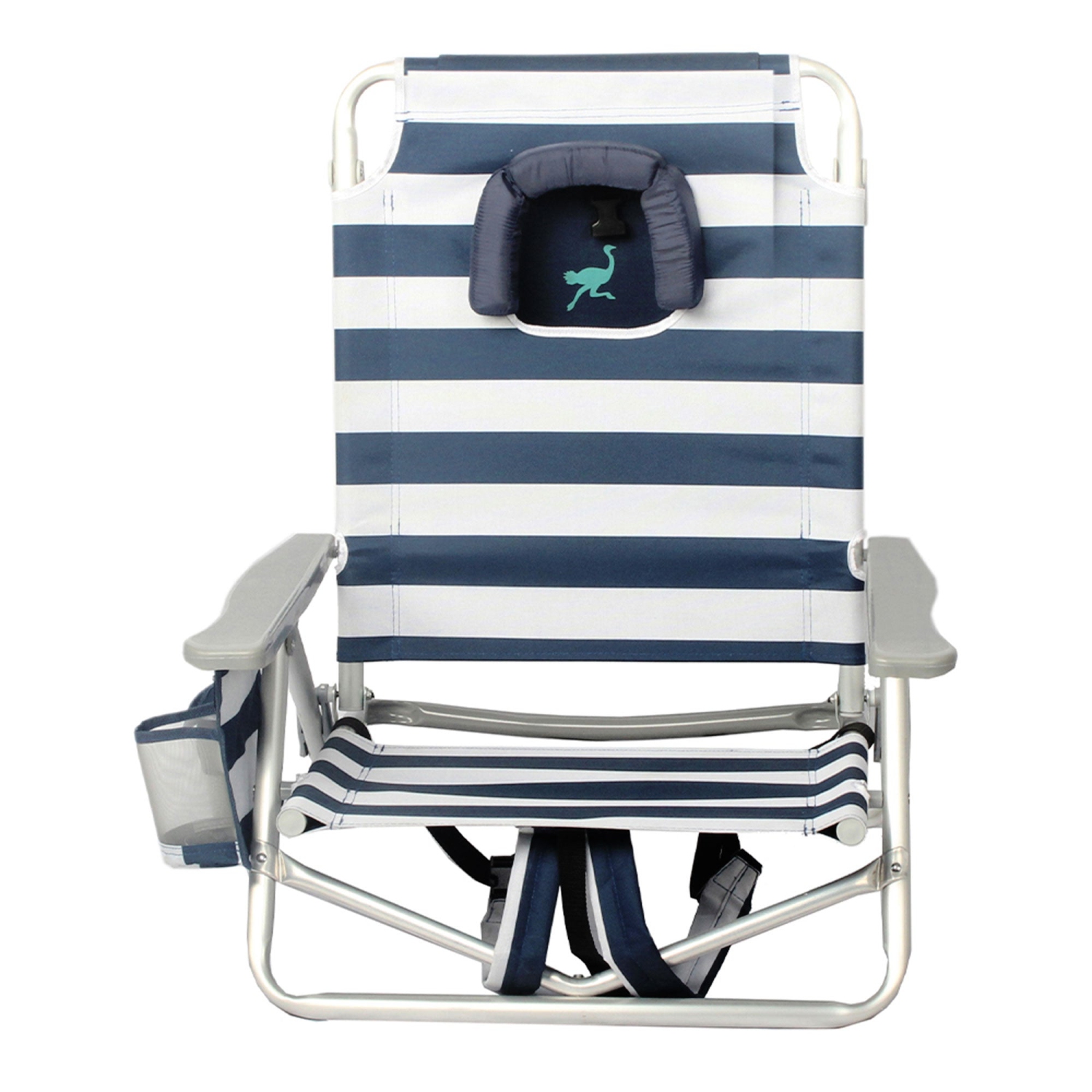 Ostrich On Your Back Sand Beach 6 Inch Off The Ground Lounge Chair