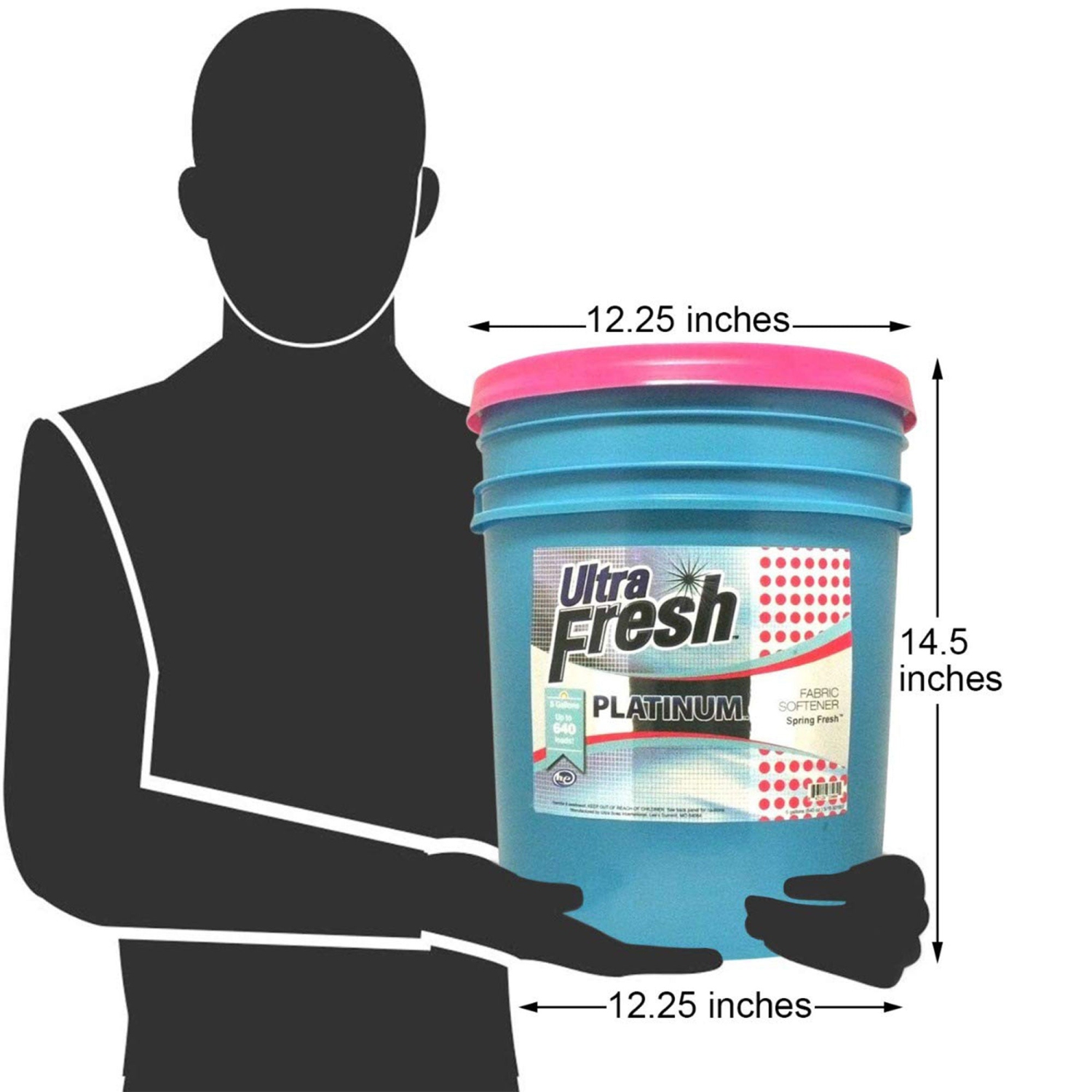 Assouplissant textile fraîcheur printanière Ultra Fresh Platinum, 5 gal, jusqu'à 640 brassées avec pompe