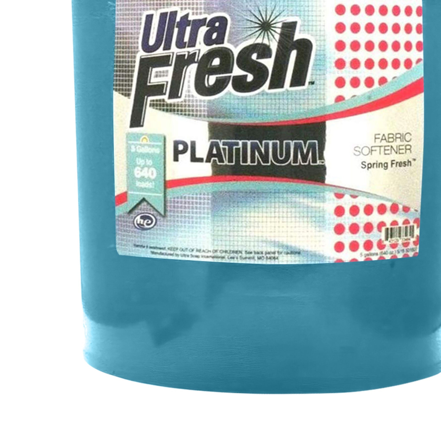Assouplissant textile fraîcheur printanière Ultra Fresh Platinum, 5 gal, jusqu'à 640 brassées avec pompe