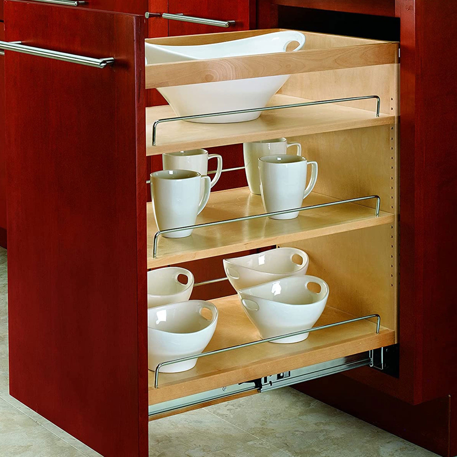Range-tout de cuisine à fermeture amortie Rev-A-Shelf, 14,75 po, 448-BCSC-14C