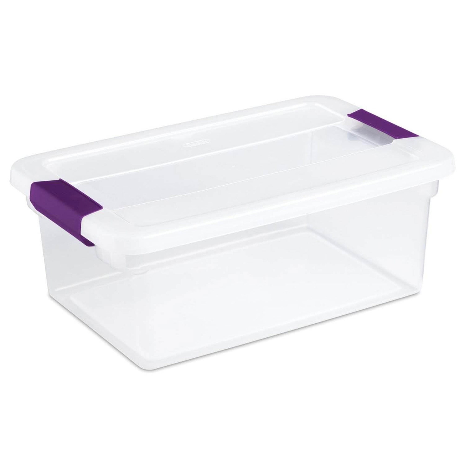 Sterilite 15 Qt. Plastic Stackable Storage Container with Lid, Clear