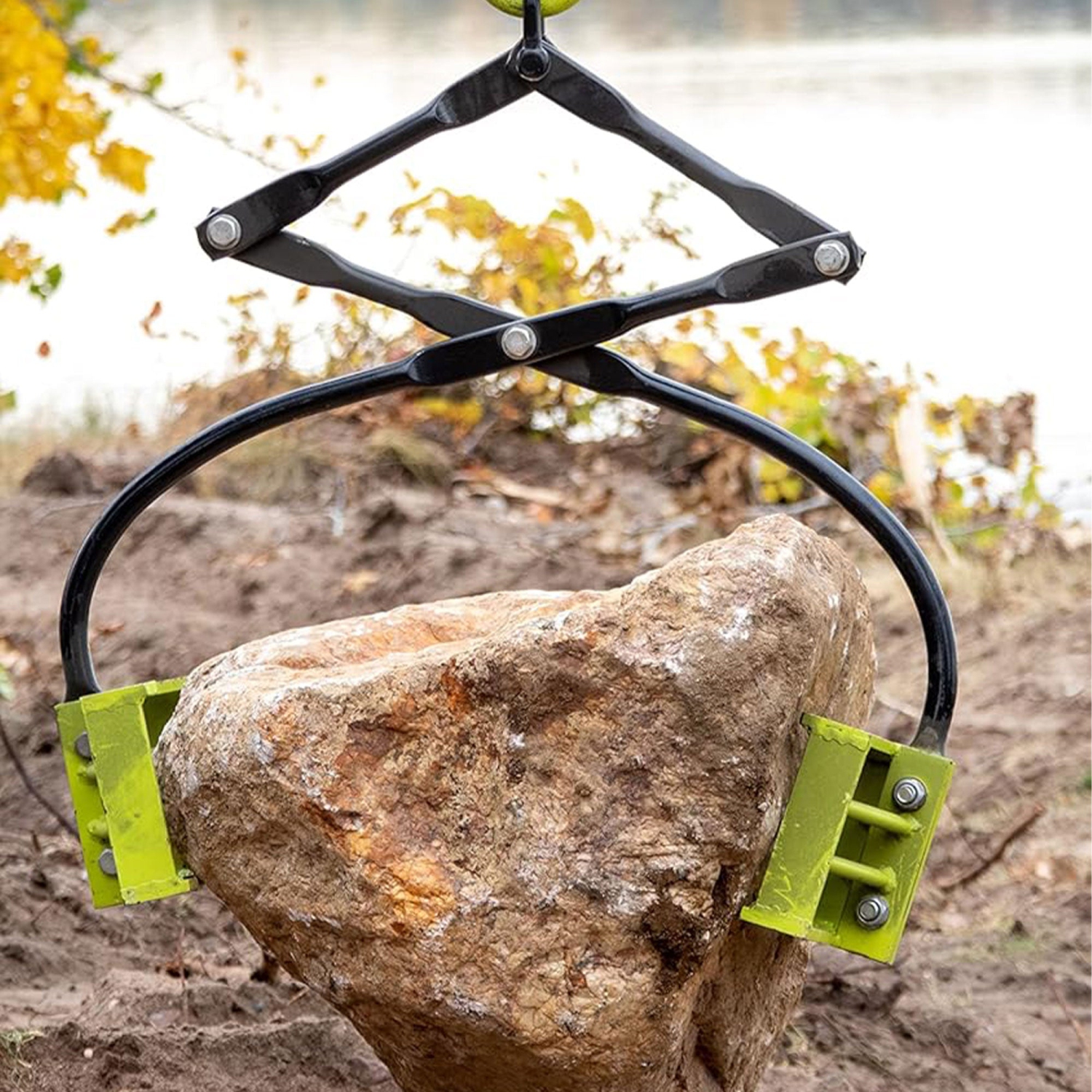 Pinces Rock Tuff en métal à revêtement pulvérisé, capacité de 1.100 lb, vert