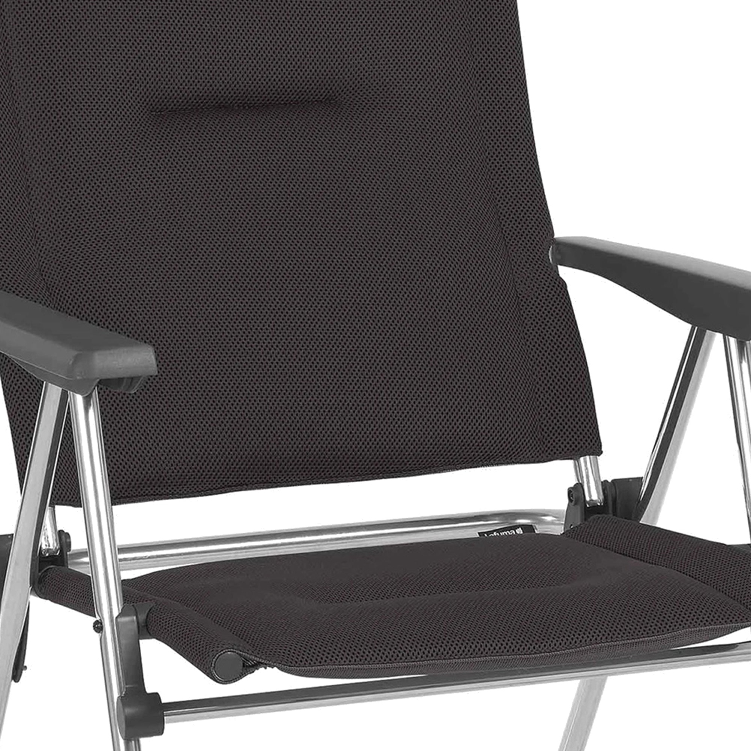 Fauteuil de camping inclinable pliable rembourré en filet Lafuma ALU Cham, ACIER