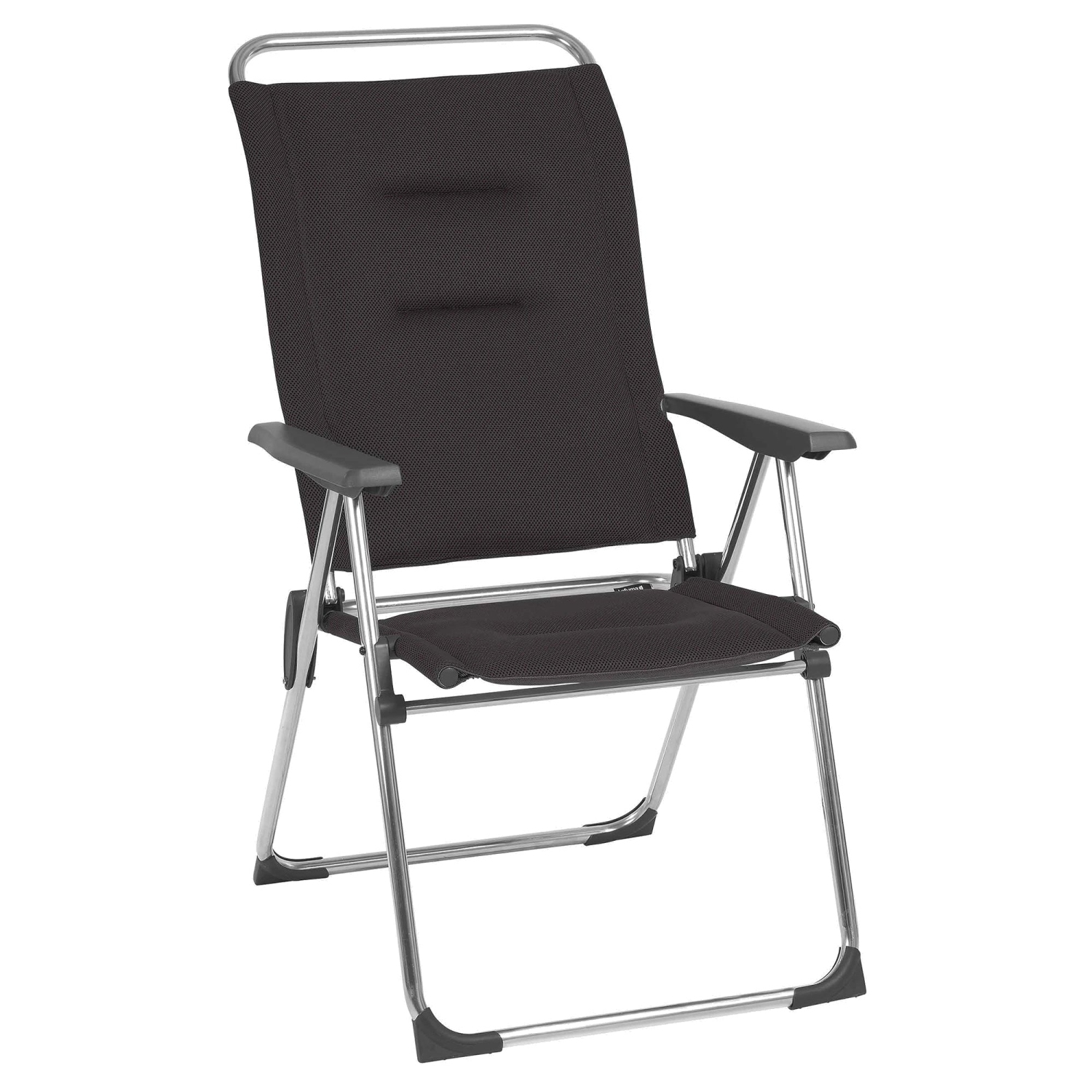 Fauteuil de camping inclinable pliable rembourré en filet Lafuma ALU Cham, ACIER