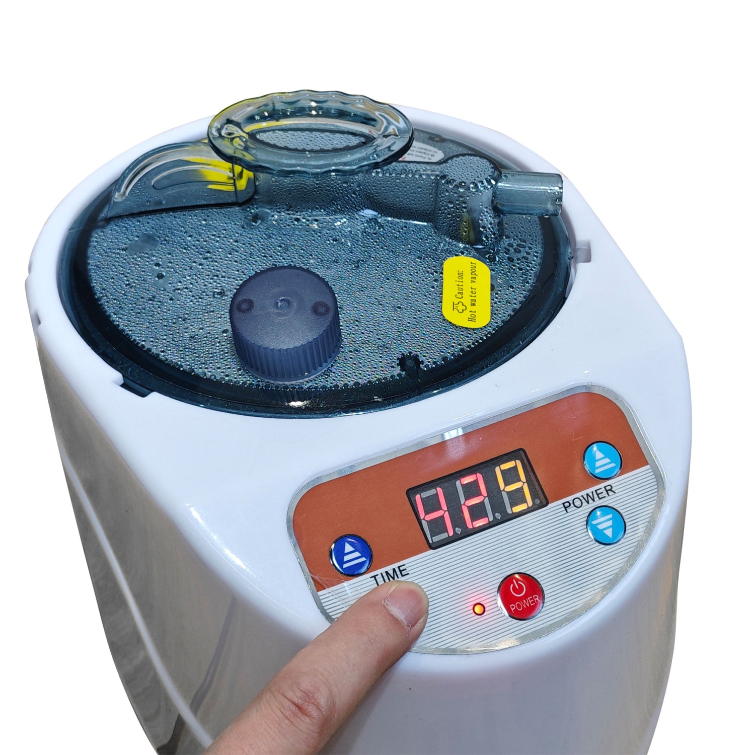 JOMEED 35 x 35 Inch Portable Zip Sauna with Chair for Home Relaxation, Black