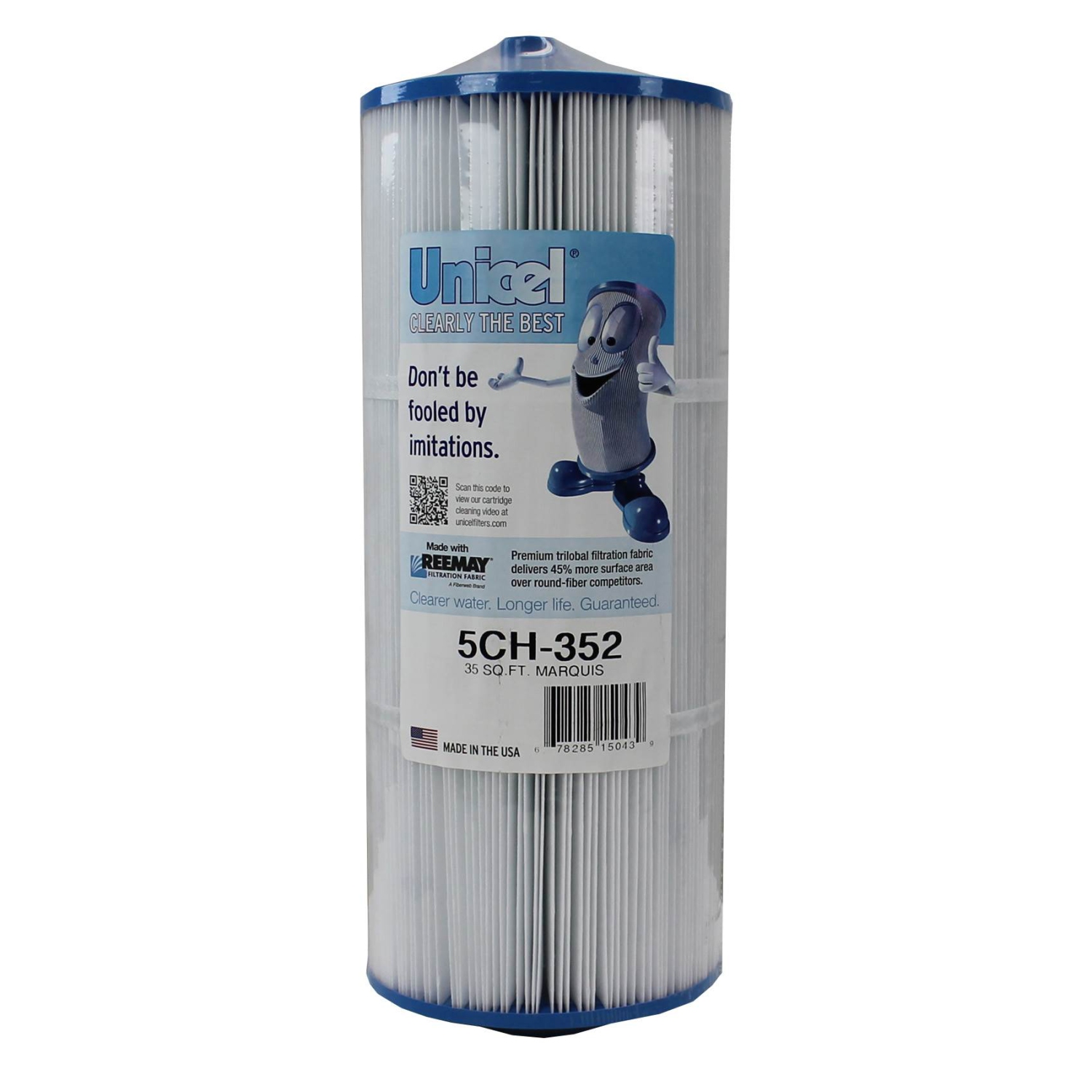 Unicel – Cartouche de filtre de rechange 5CH-352, 35 pi2 pour spa, 151 plis