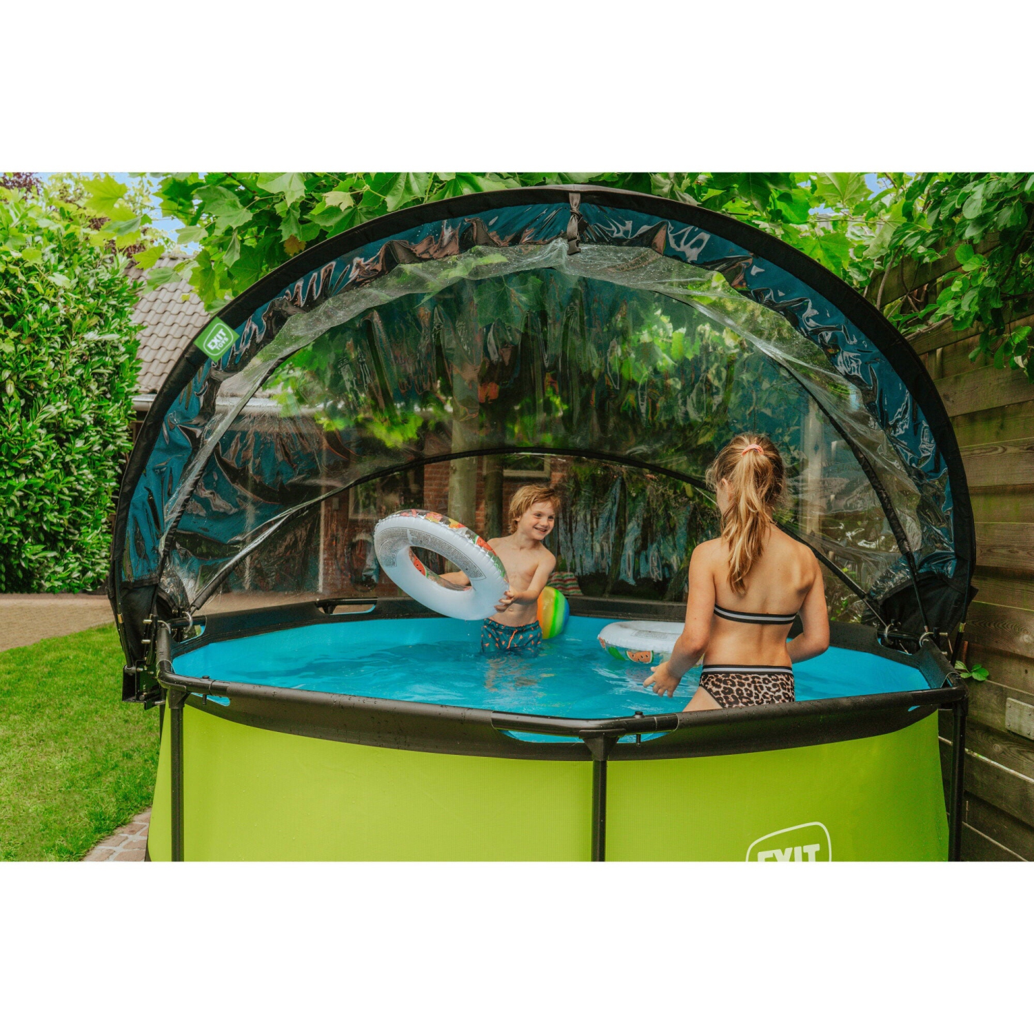 SORTIR Toys – Plafonnier multifonctionnel de piscine rond 8 pi pour piscines extérieures