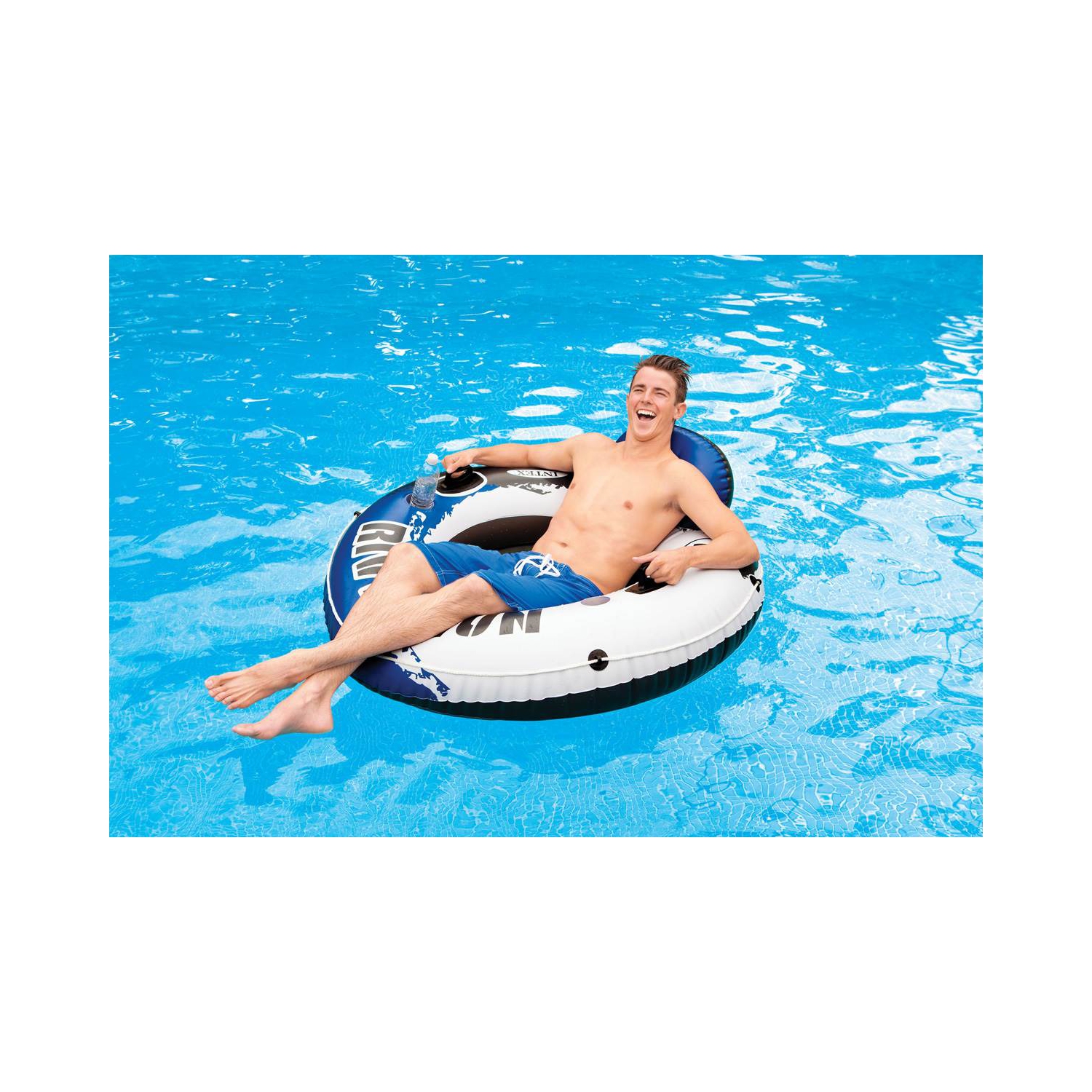 Flotteur gonflable pour 1&nbsp;personnes River Run d'Intex, lac/piscine/radeau