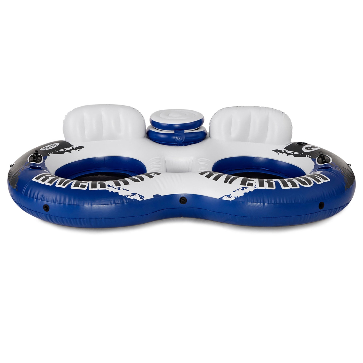 Intex River Run Inflatable Double Rider Tube & 2 River Run Single Water Floats