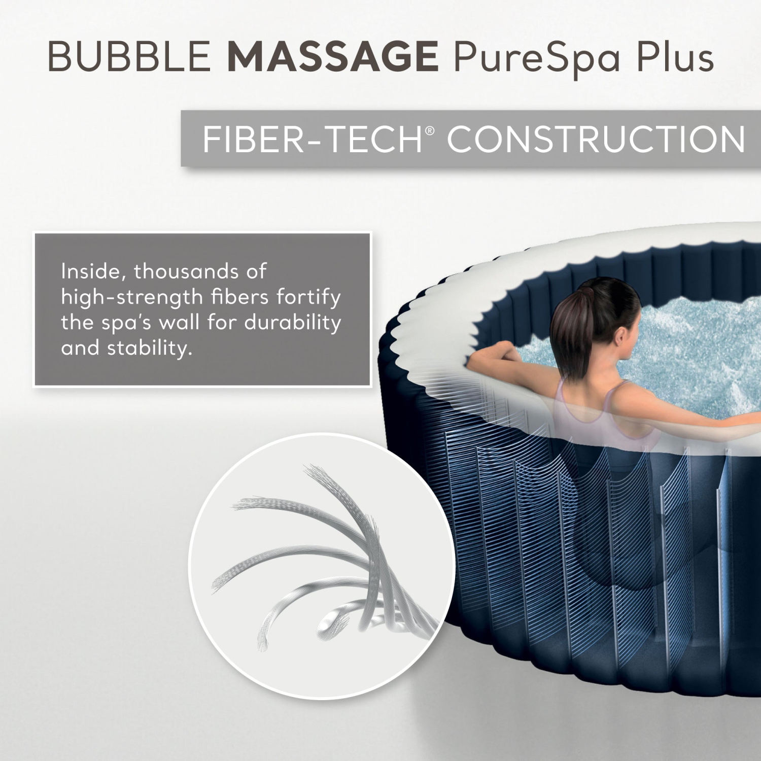 Intex 28429EP PureSpa Plus Portable 77" x 28" Inflatable Hot Tub Bubble Jet Spa