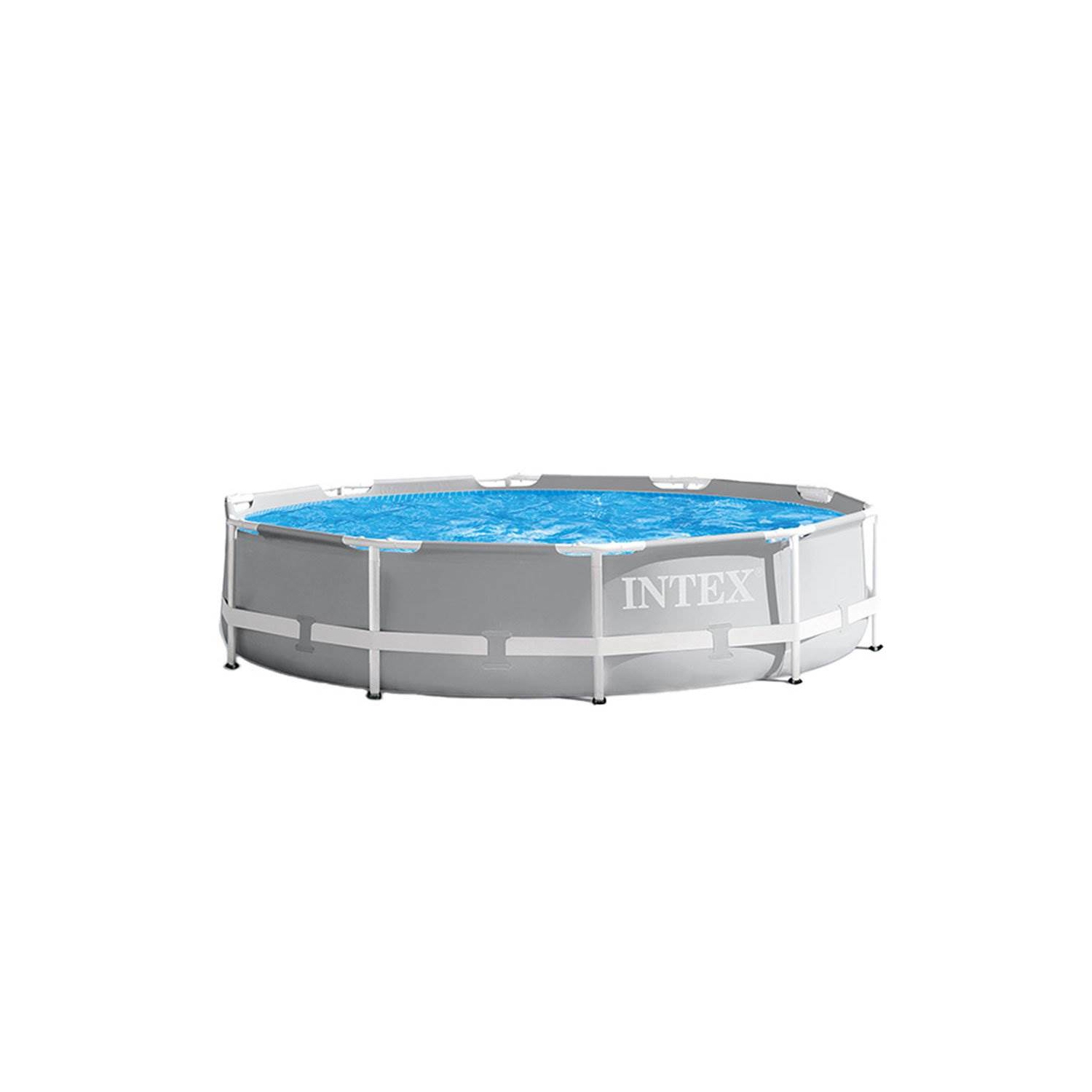 Intex 10 Foot x 30 Inches Pool w/ 10-Foot Round Above Ground Pool Cover