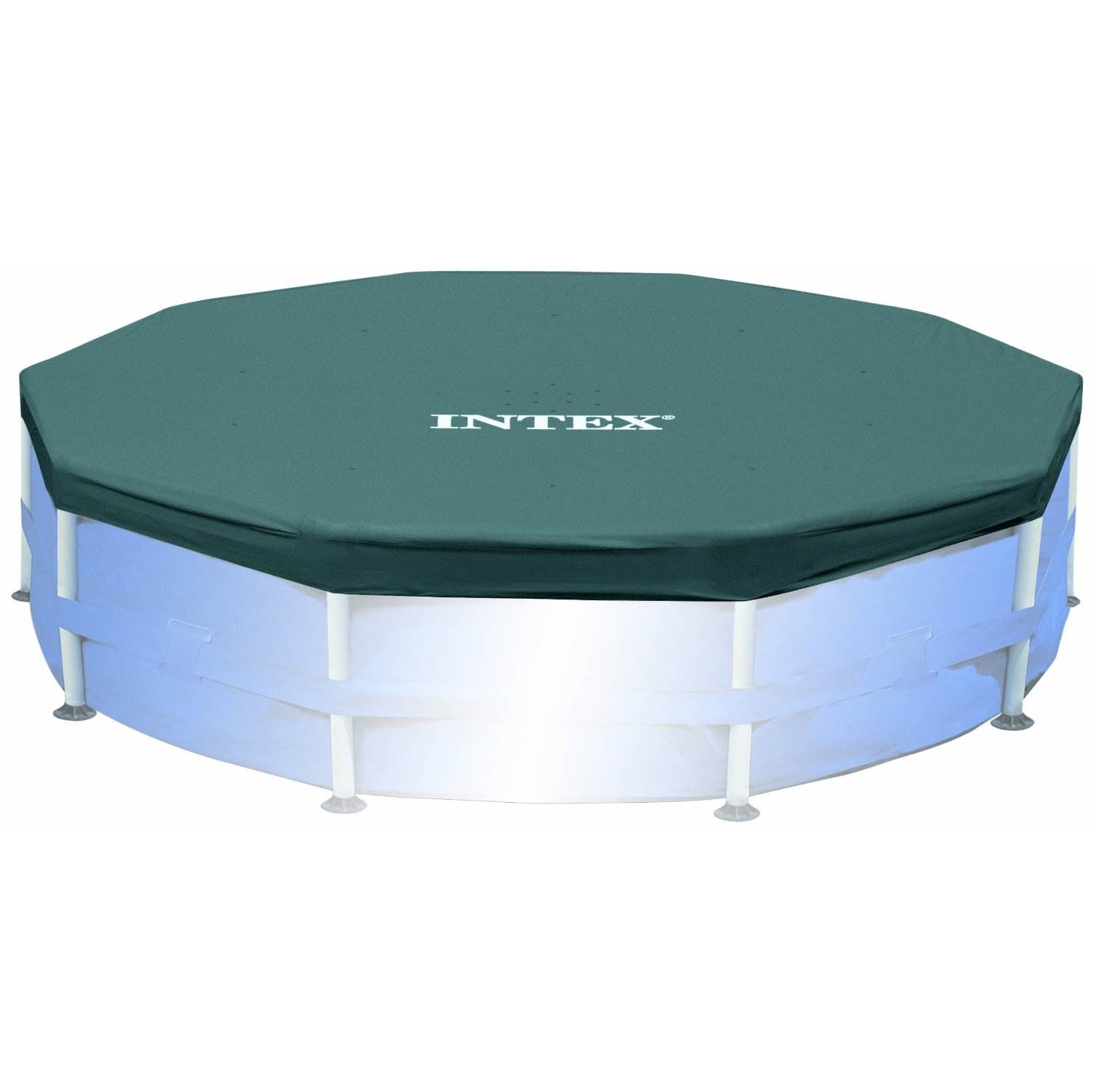Intex 10 Foot x 30 Inches Pool w/ 10-Foot Round Above Ground Pool Cover