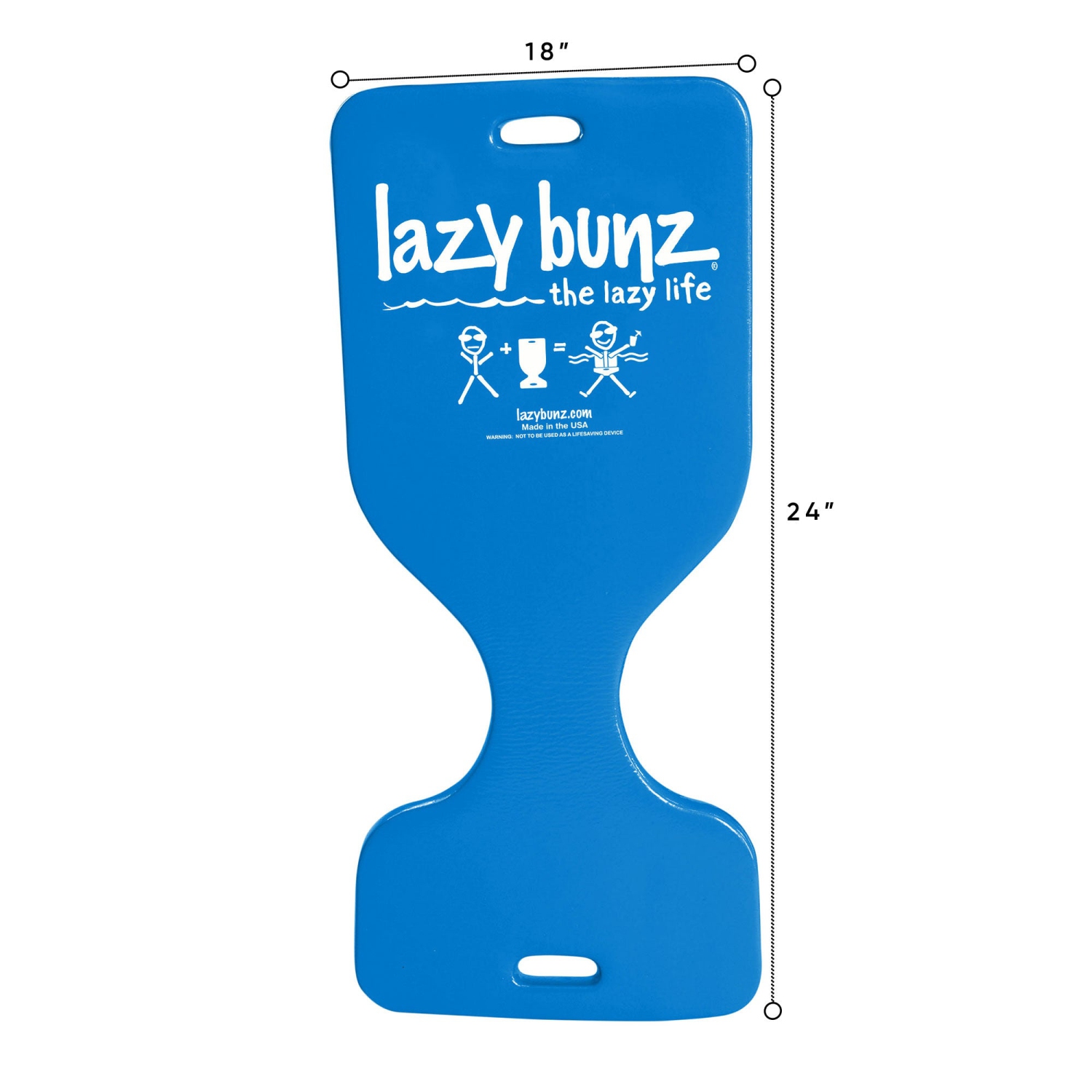 TRC Recreation Lazy Bunz – selle flottante pour piscine en mousse, bleu