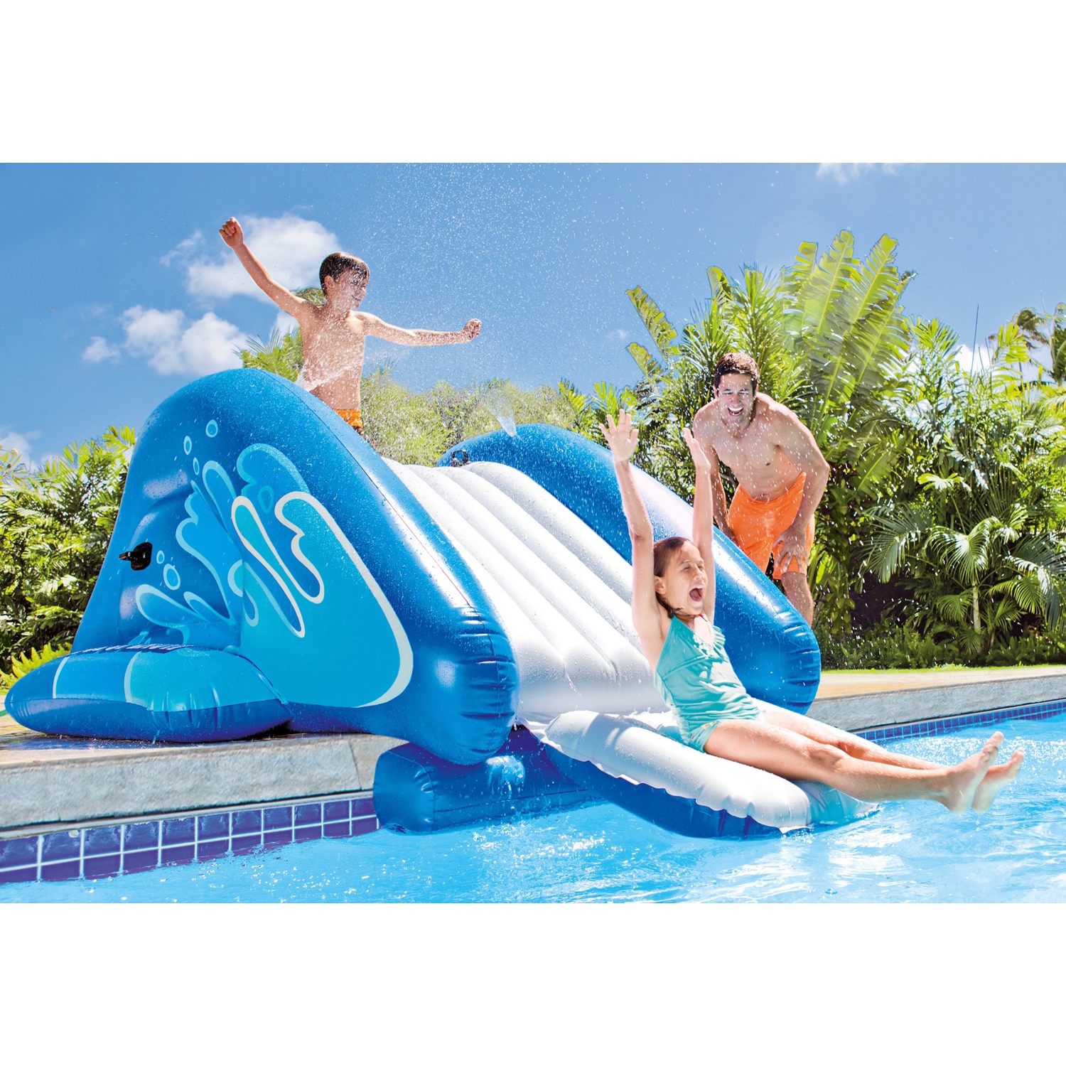 Glissade d'eau gonflable pour piscine Kool Splash d'Intex