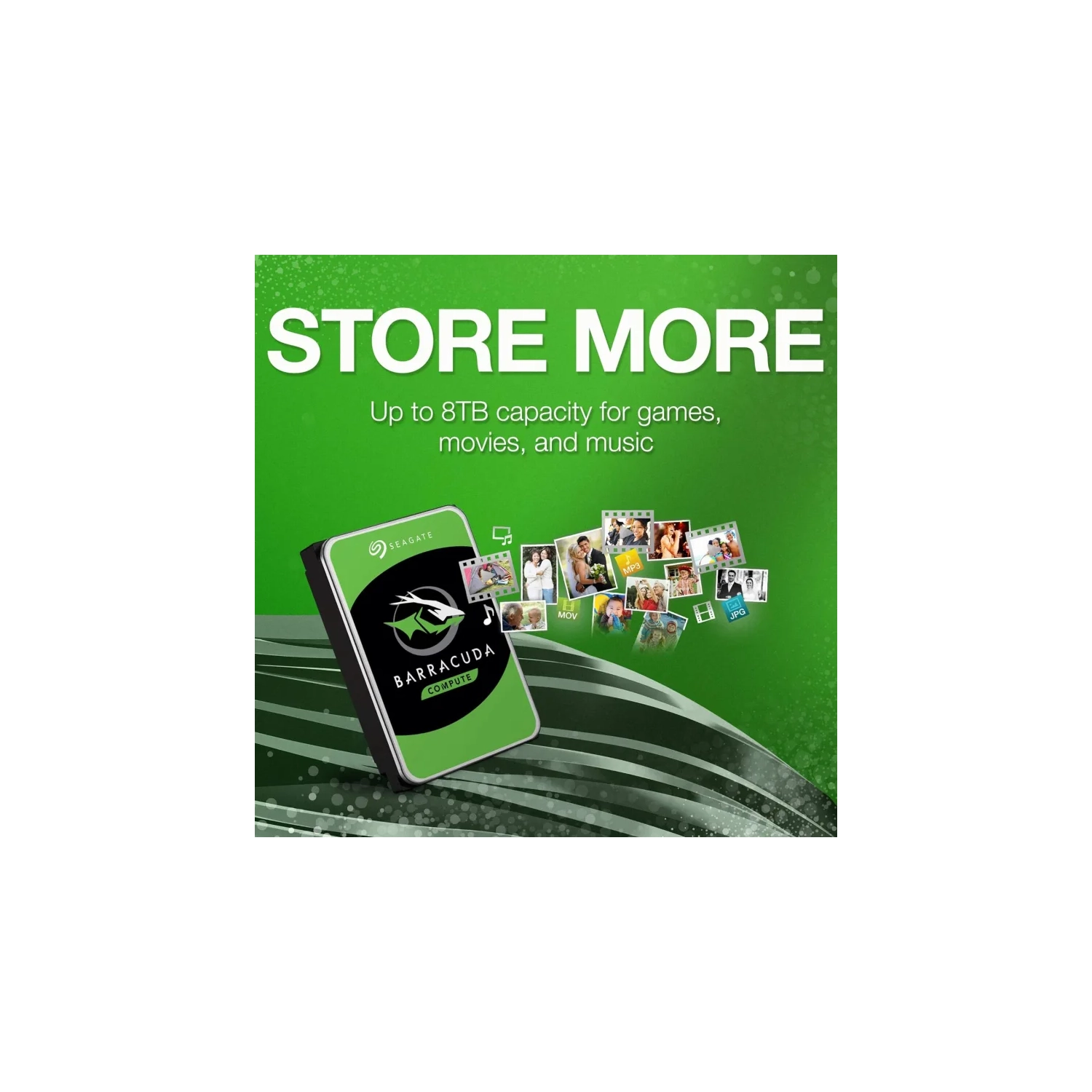 Seagate BarraCuda 8TB Internal Hard Drive HDD – 3.5 Inch SATA 6 Gb/s 5400 RPM 256MB Cache for Desktop PC – Frustration-Free Packaging