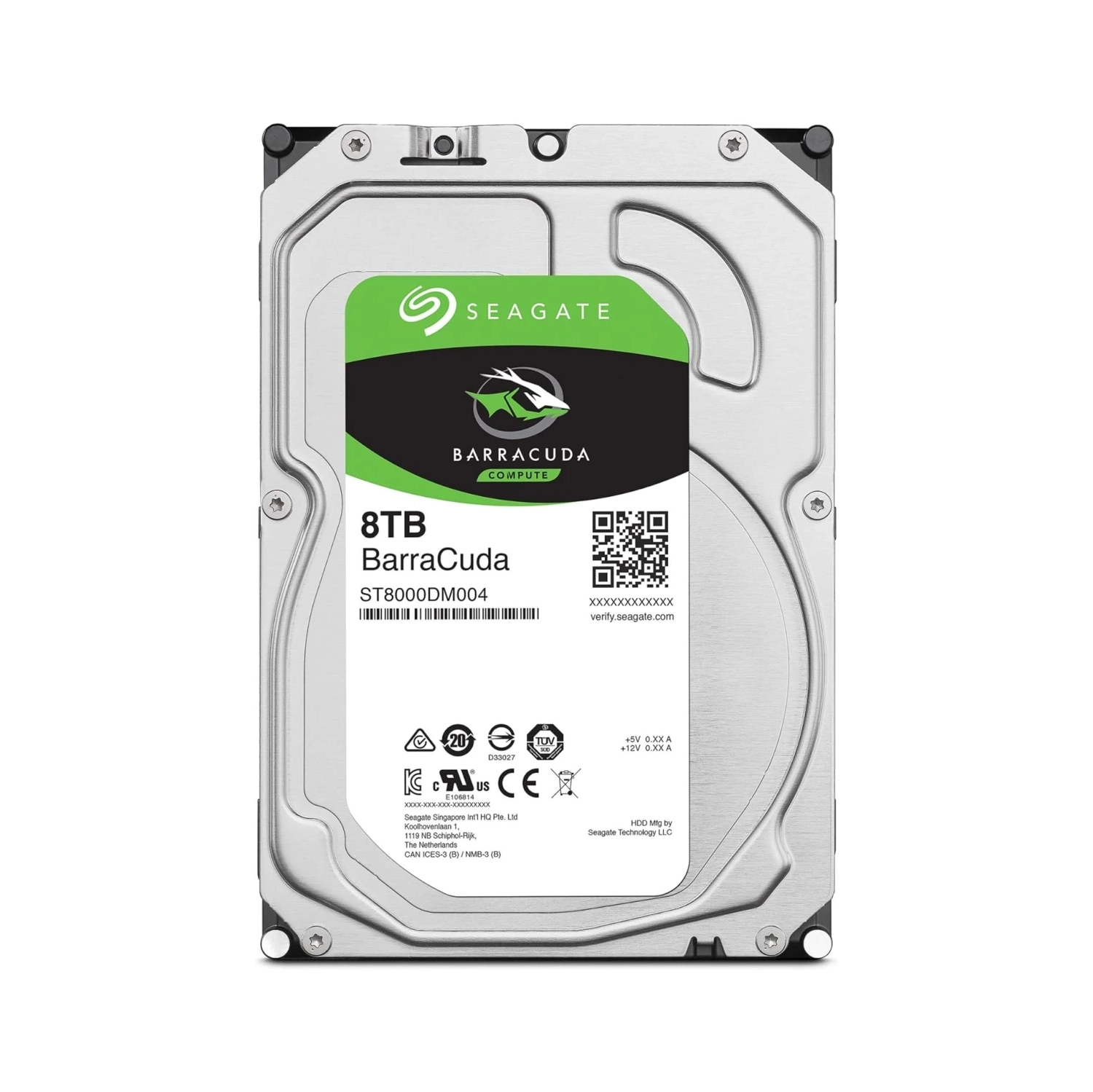 Seagate BarraCuda 8TB Internal Hard Drive HDD – 3.5 Inch SATA 6 Gb/s 5400 RPM 256MB Cache for Desktop PC – Frustration-Free Packaging