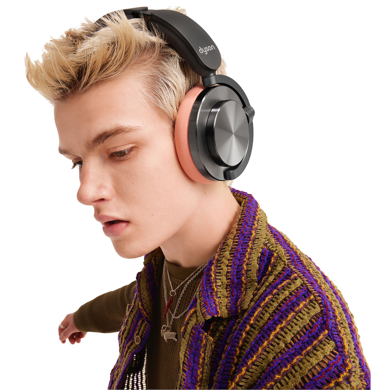 Coussinet d'oreille en microfibre OnTrac de Dyson - Rose nacré