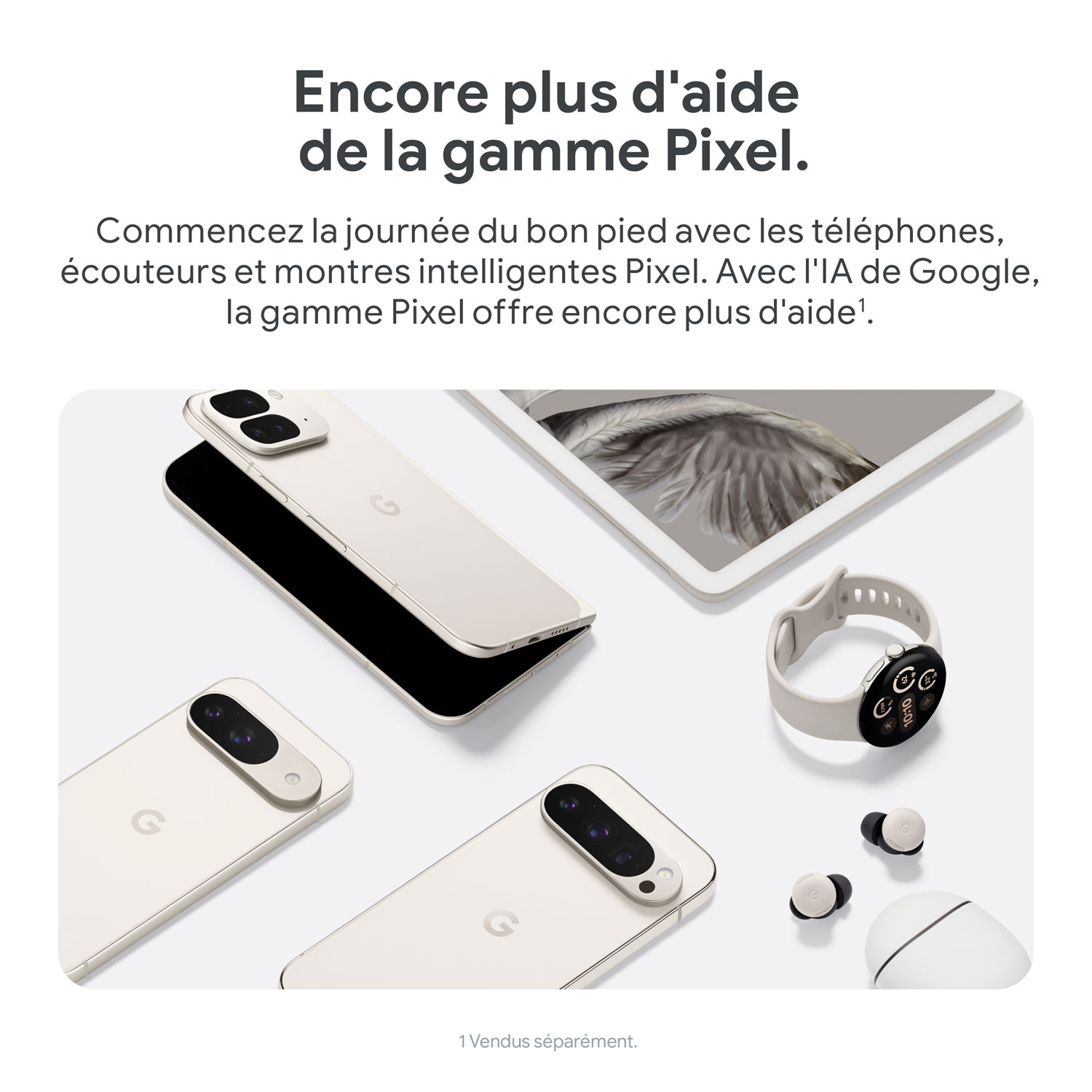 Pixel 9 de 128 Go de Google offert par Virgin Plus - Noir volcanique - Financement mensuel