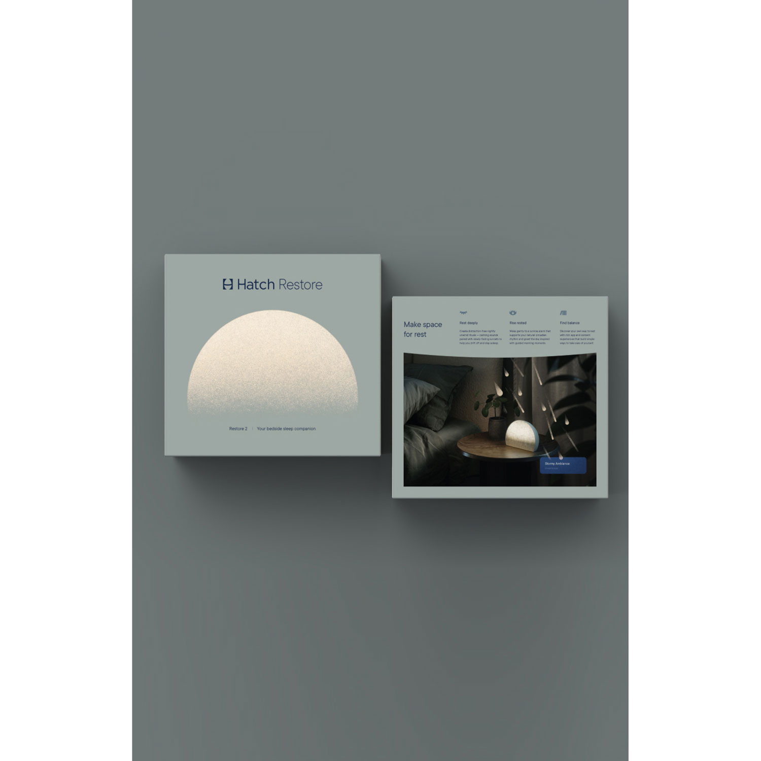 Hatch Restore 2 Smart Light Clock - Slate