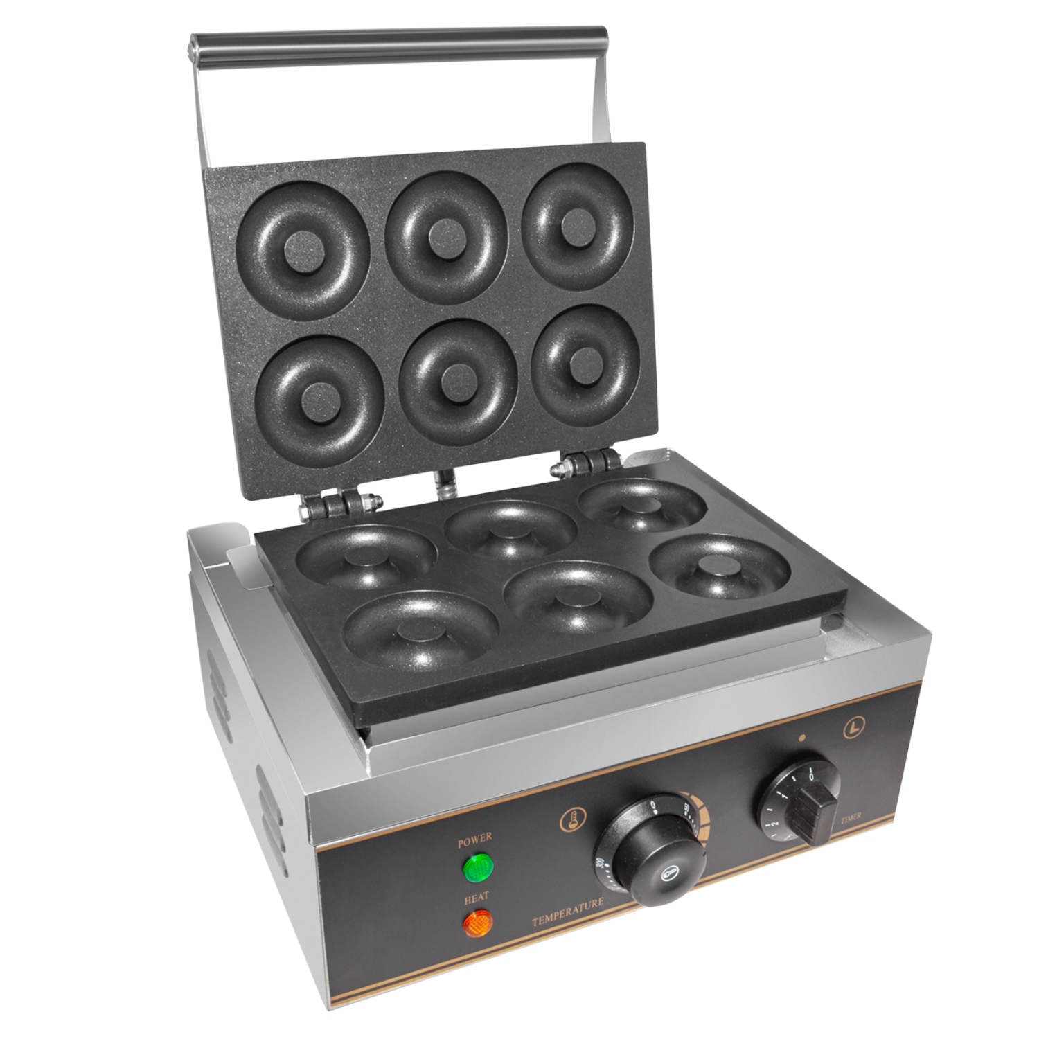 GR-D6 Mini Donut Maker | 6 Circle Donuts | Electric Donut Making Machine | 110V