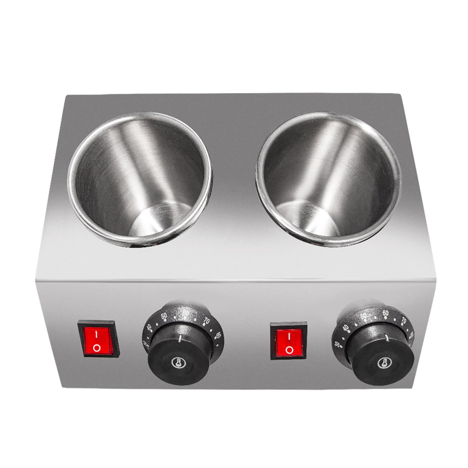 AP-311S Sauce Dispenser Commercial | Electric Sauce Heater | 2-Head Sauce Warmer | Stainless Steel | 110V