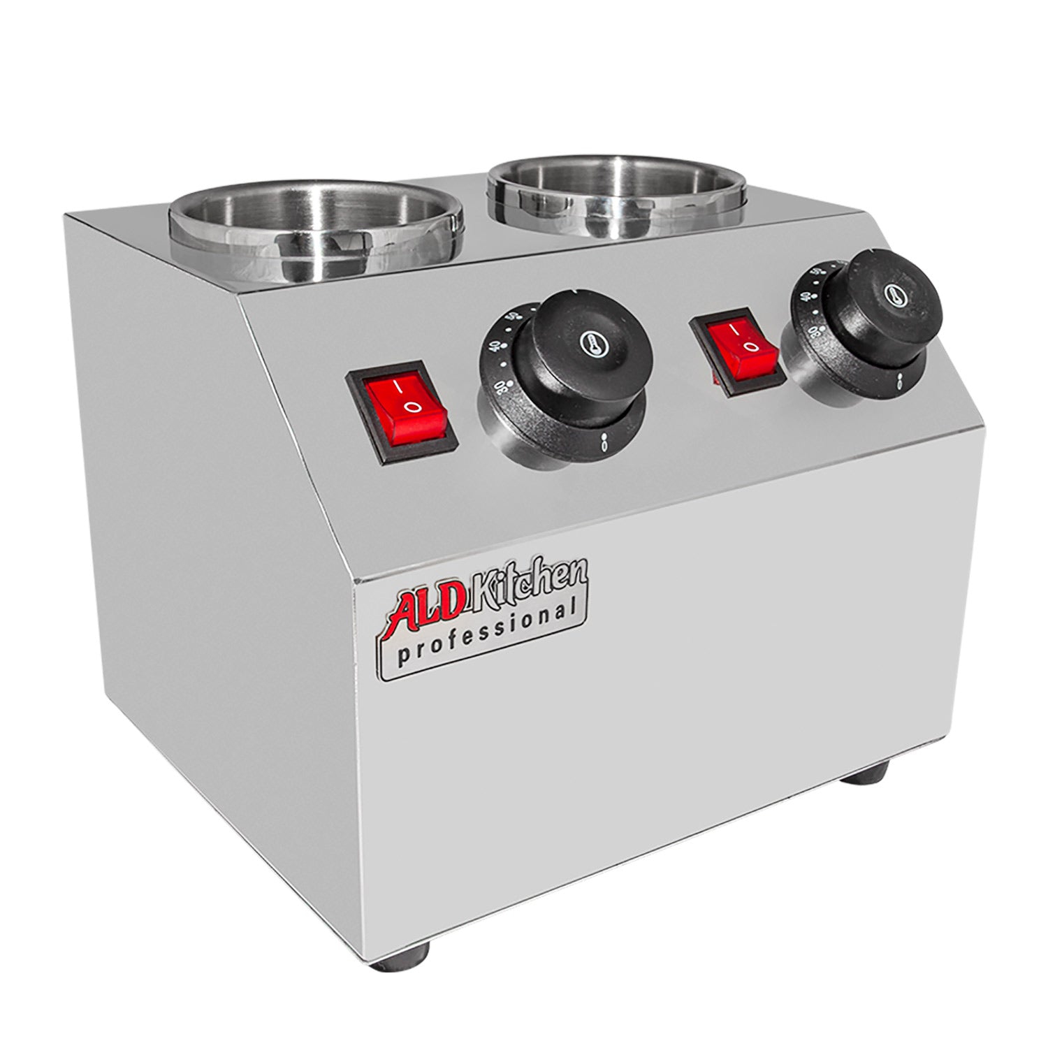 AP-311S Sauce Dispenser Commercial | Electric Sauce Heater | 2-Head Sauce Warmer | Stainless Steel | 110V