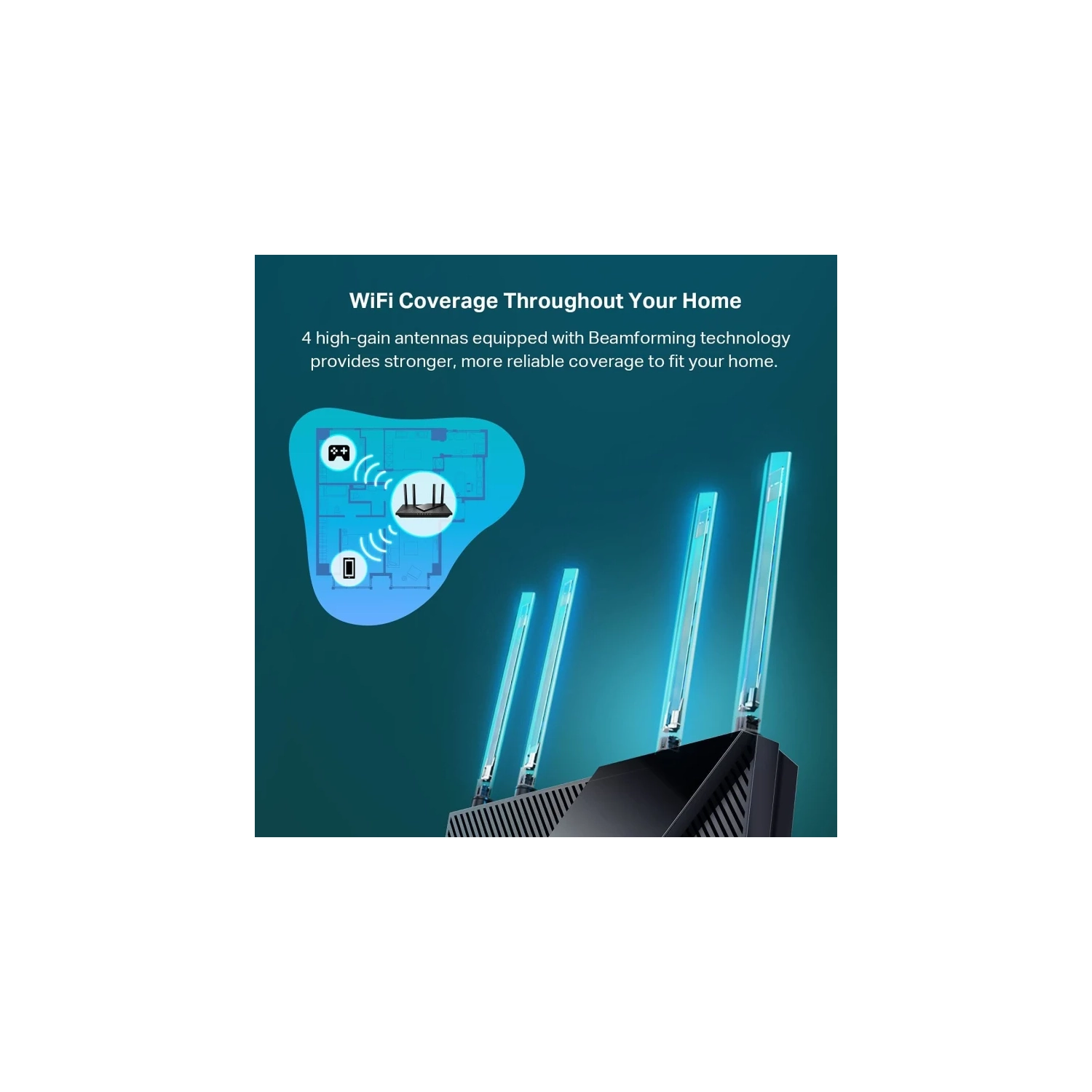 Routeur intelligent Wi-Fi 6 AX3000 de TP-Link – sans fil 802,11ax, Internet Gigabit, bibande, OFDMA, MU-MIMO, compatible avec OneMesh