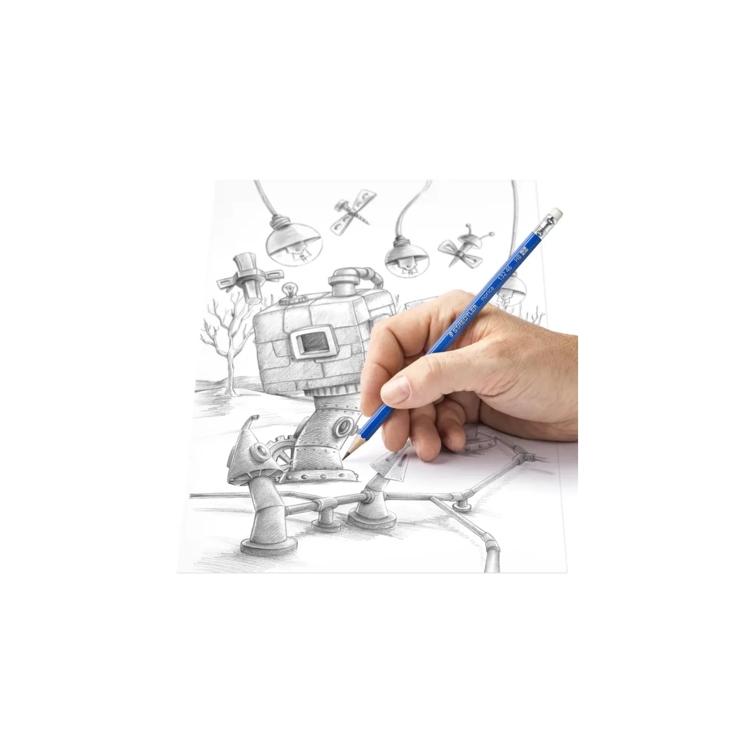 Staedtler – crayons de qualité supérieure Norica HB2, paquet de 18, qualité de plomb spéciale