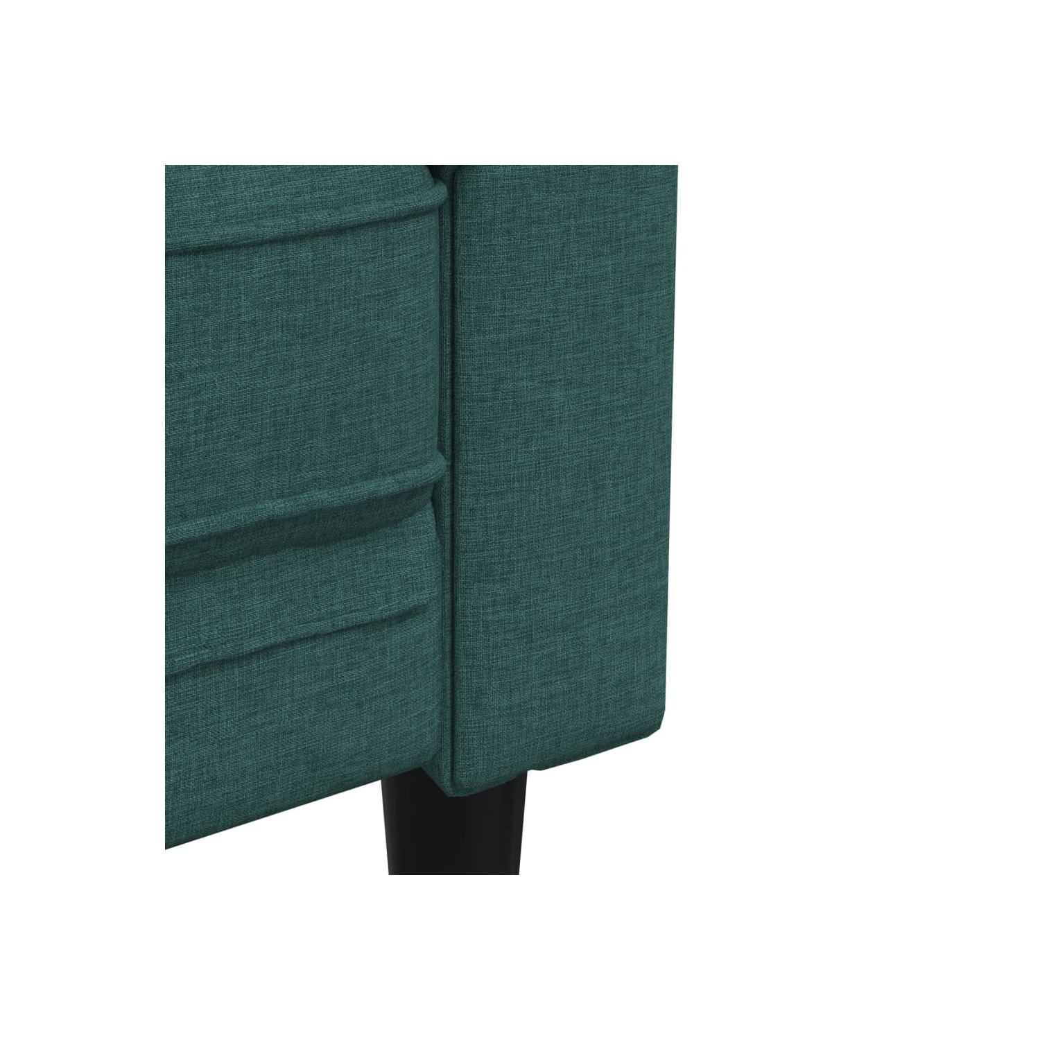 Ensemble 2 pièces avec canapé en tissu vert foncé vidaXL